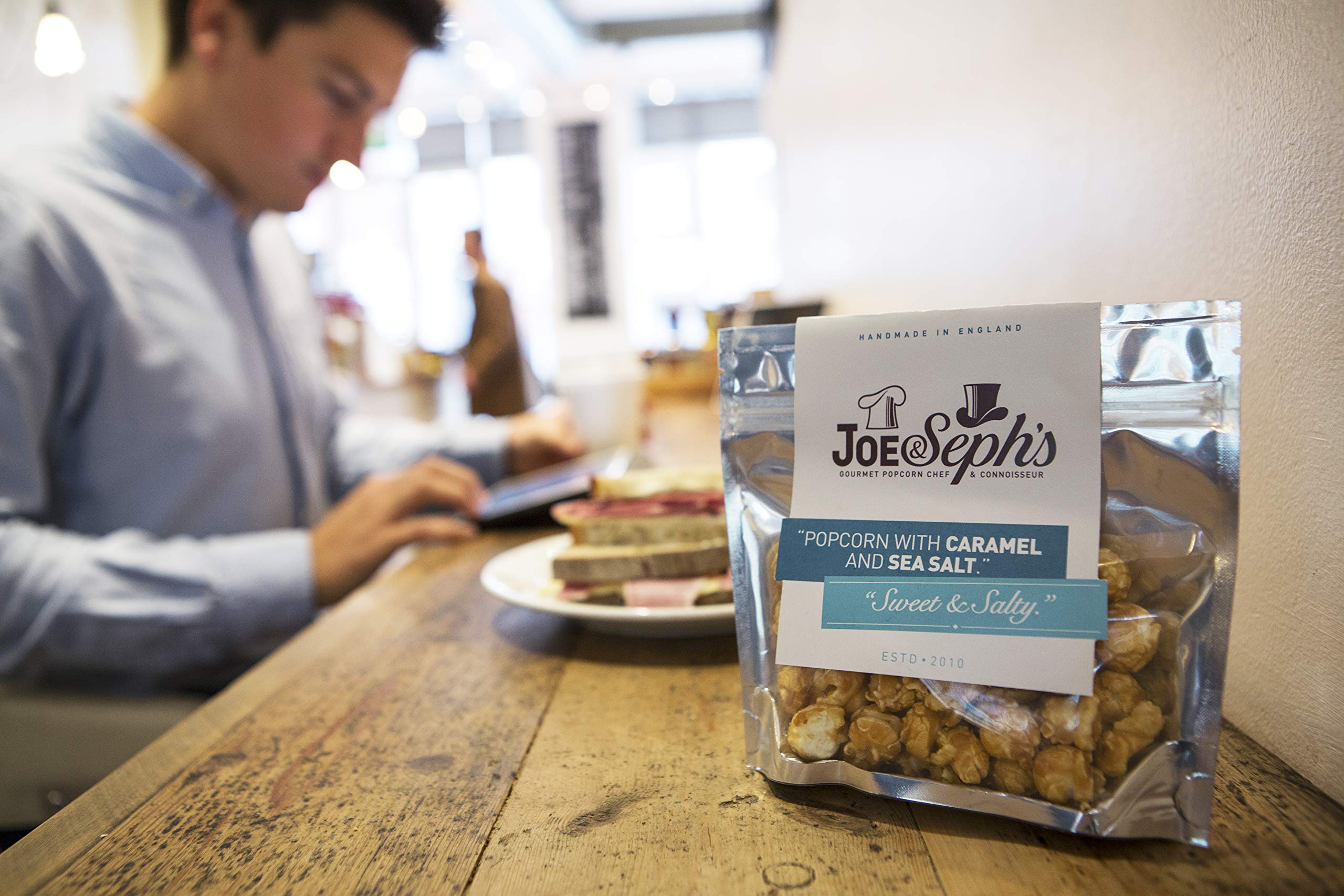 Joe & Seph's Salted Caramel Popcorn Snack Pack | Handmade in UK | 32g 4