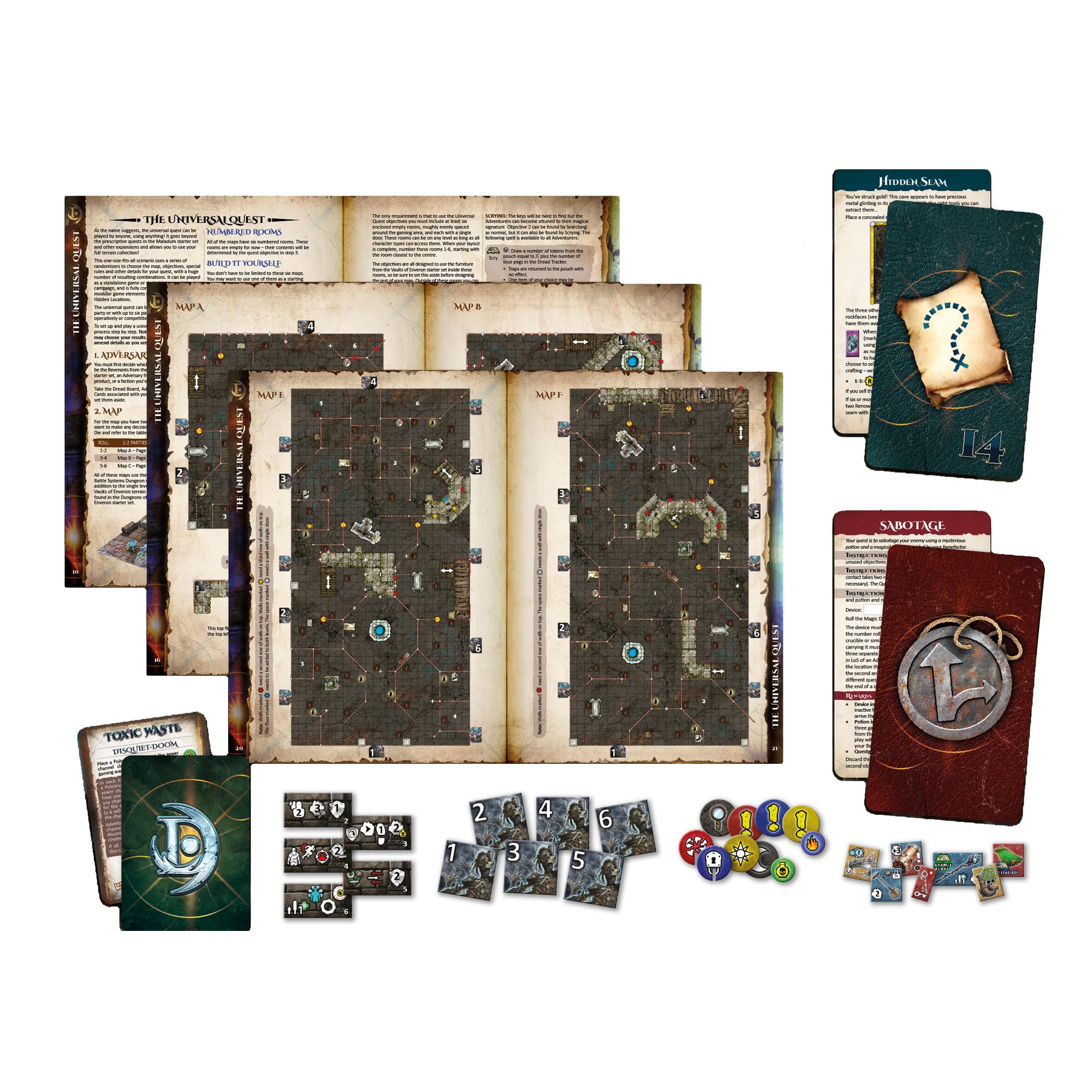 Battle Systems Maladum Beyond The Vaults - Fantasy Dungeon Crawler Expansion 4