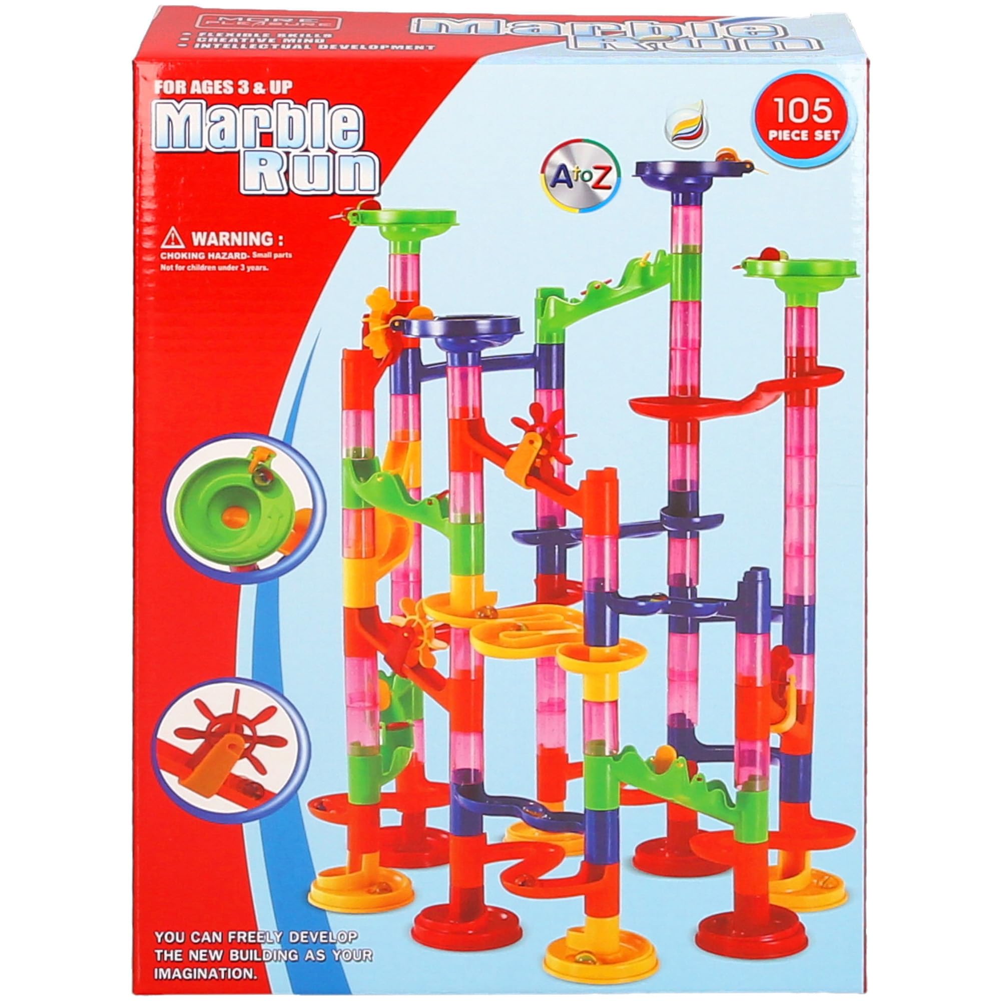 Marble Run Construction Set - 105-Piece Building Toy for Ages 3+ 3