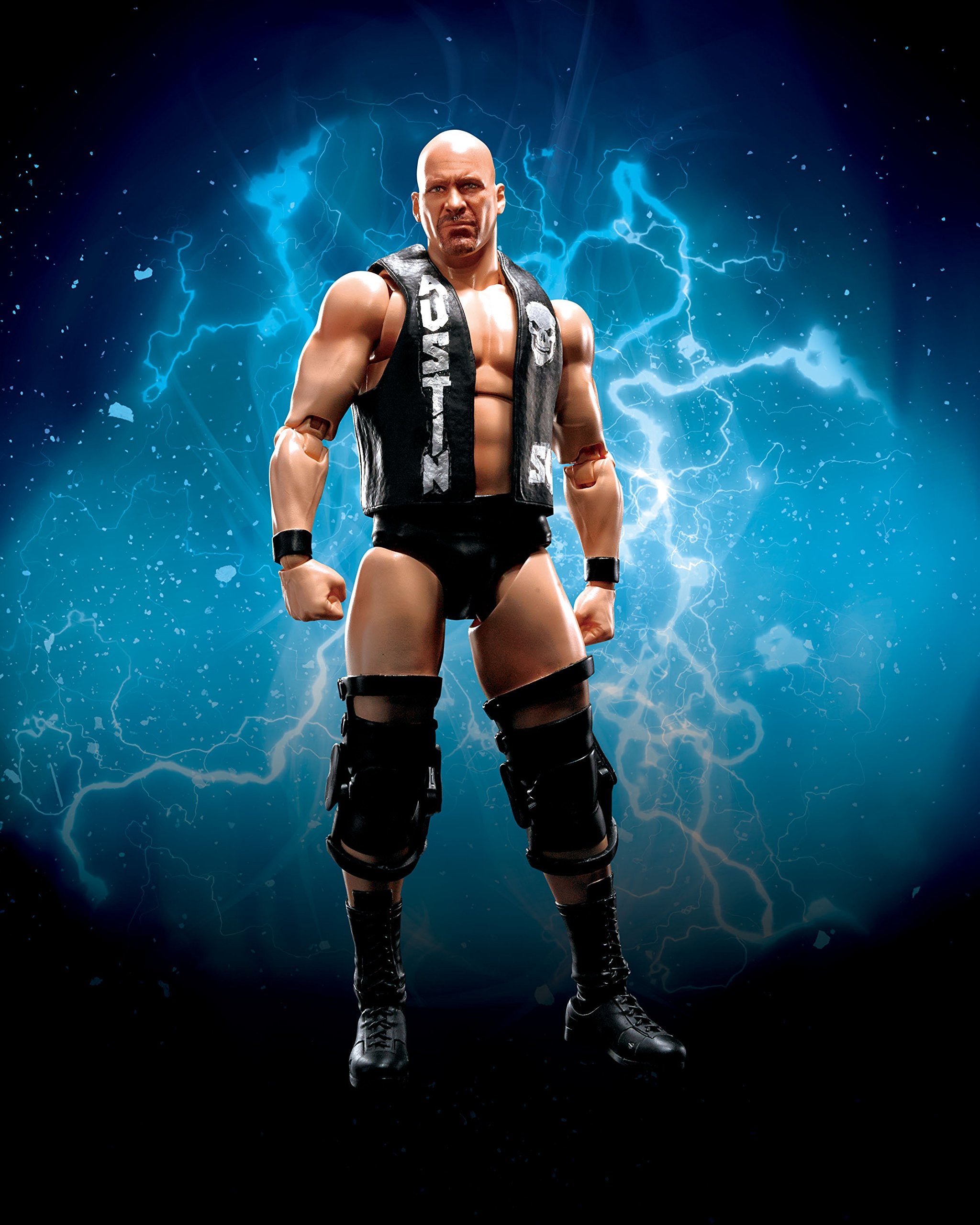 Tamashii Nations WWE Stone Cold Steve Austin SHFiguarts Actionfigur – vollbewegliches Sammlerstück für Kinder ab 14 Jahren 6
