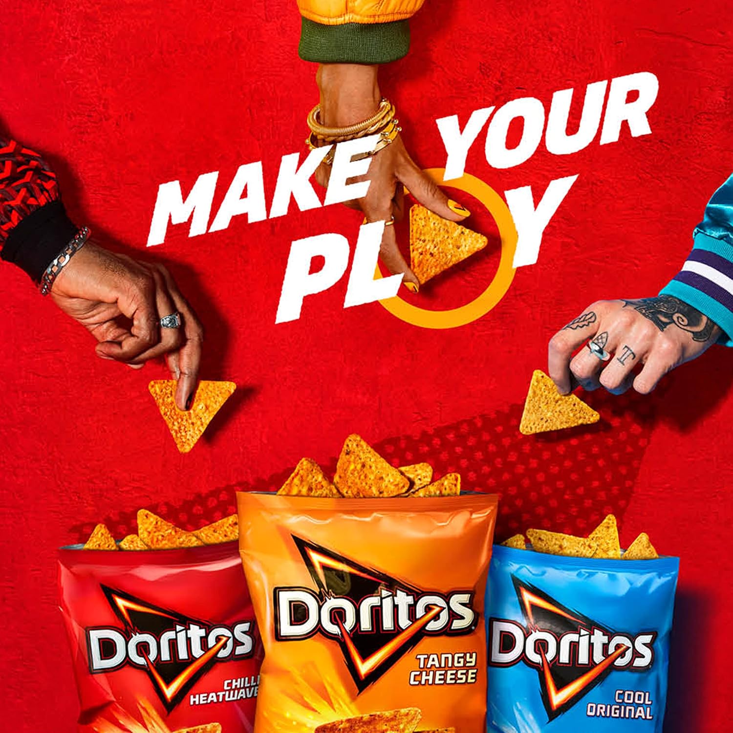 Doritos Tangy Cheese Tortilla Chips, 40g (Case of 32) - Bold Flavour, Vegetarian Crisps 3