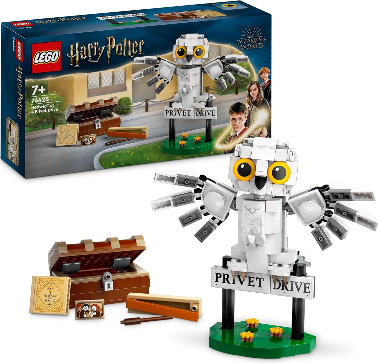 LEGO Harry Potter Hedwig at 4 Privet Drive - Buildable Toy for Ages 7+