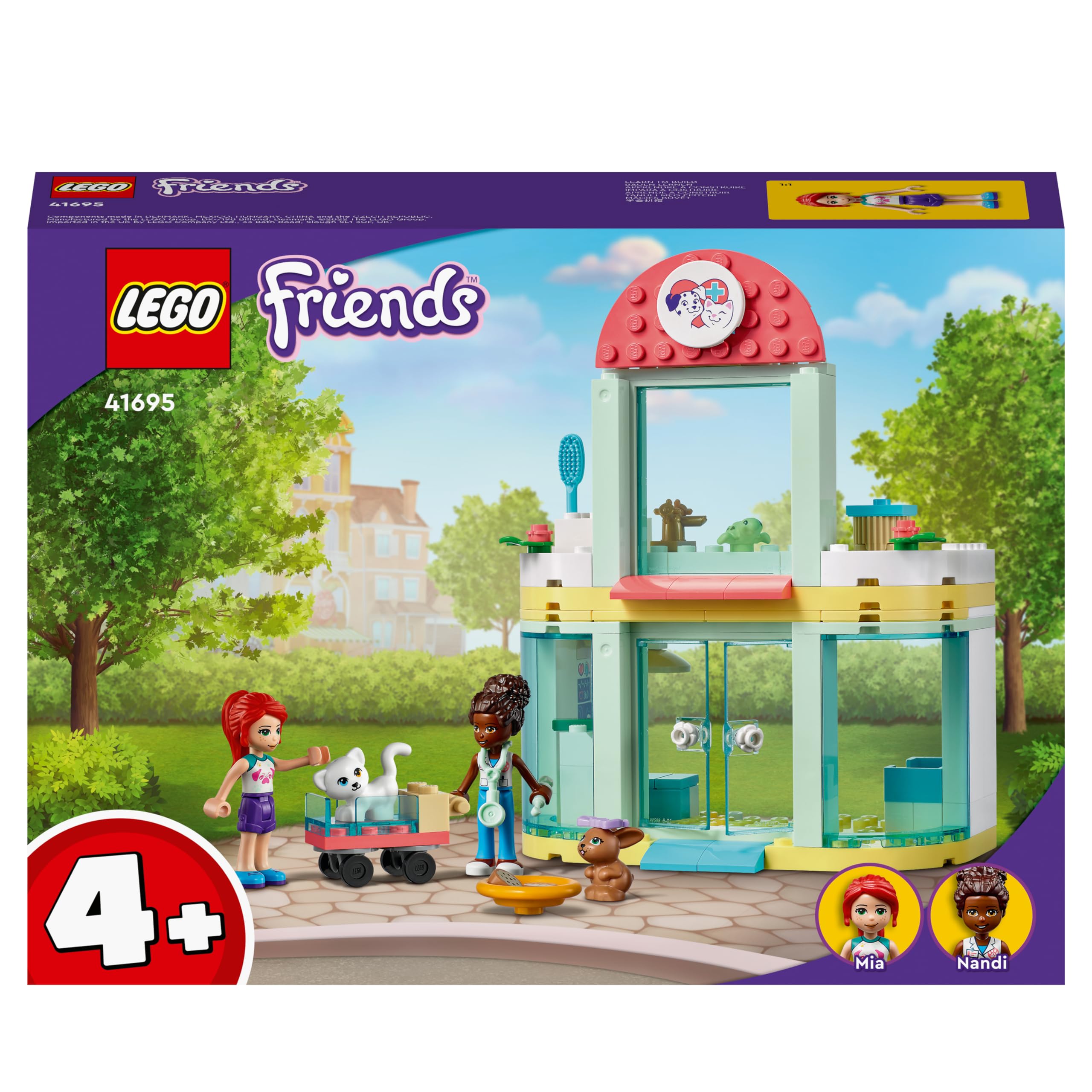 LEGO Friends Pet Clinic Vet Set - Animal Rescue Building Toy for Kids 4+ 10