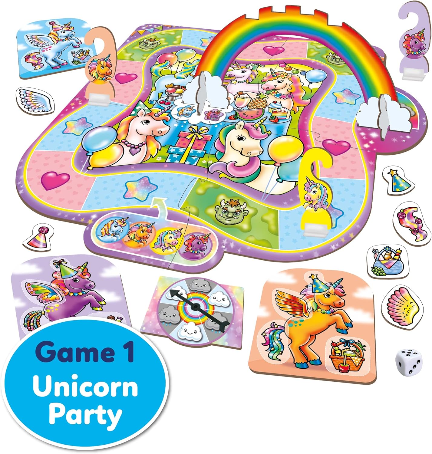 Orchard Toys Unicorn Fun! 3-in-1 Board Game 13