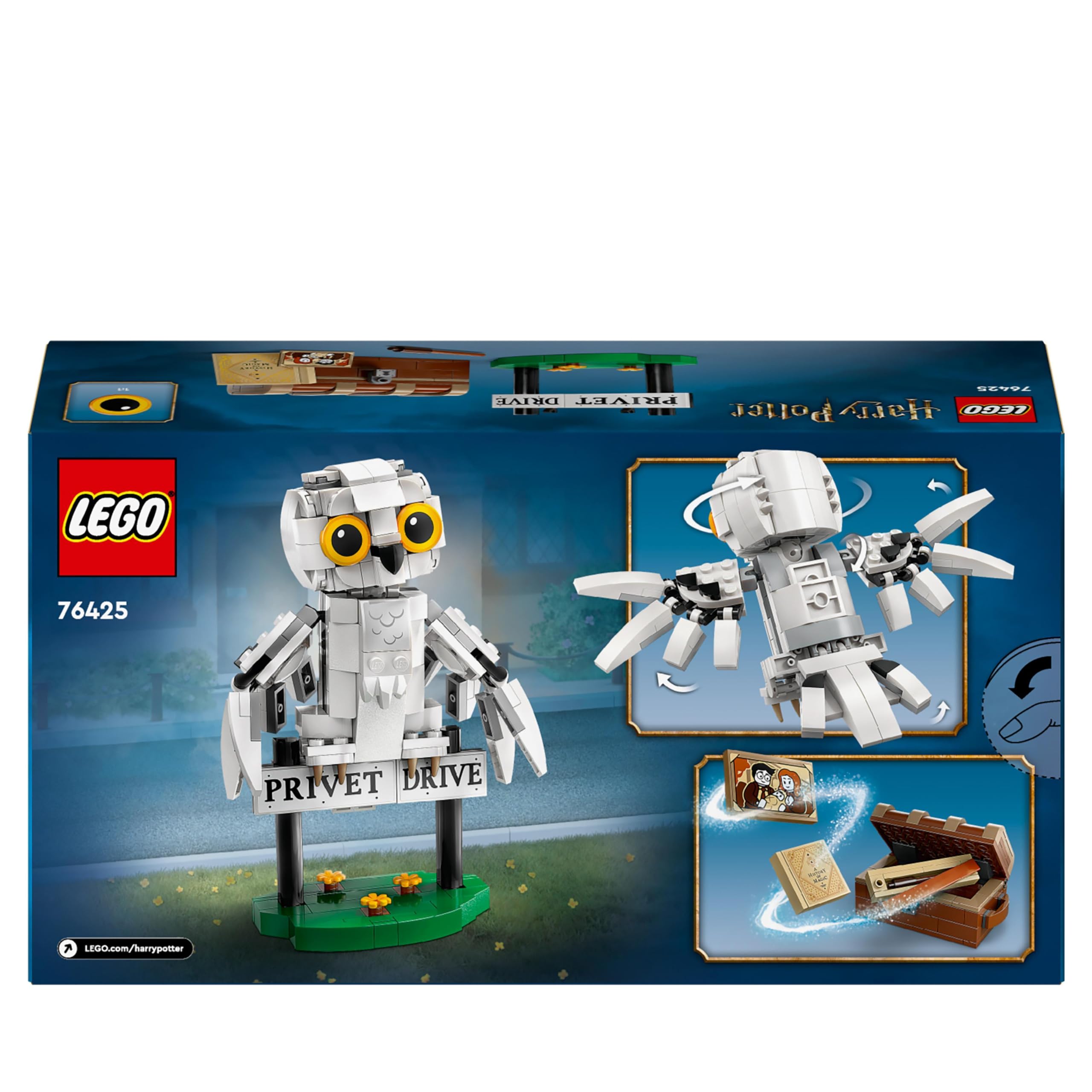 LEGO Harry Potter Hedwig at 4 Privet Drive - Buildable Toy for Ages 7+ 8