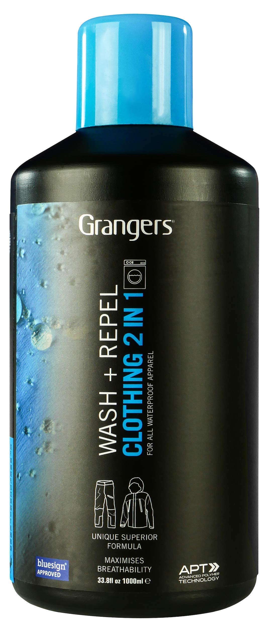 Grangers Clothing Wash and Repel 1 Litre - 2-in-1 Clean & Reproof Detergent 4