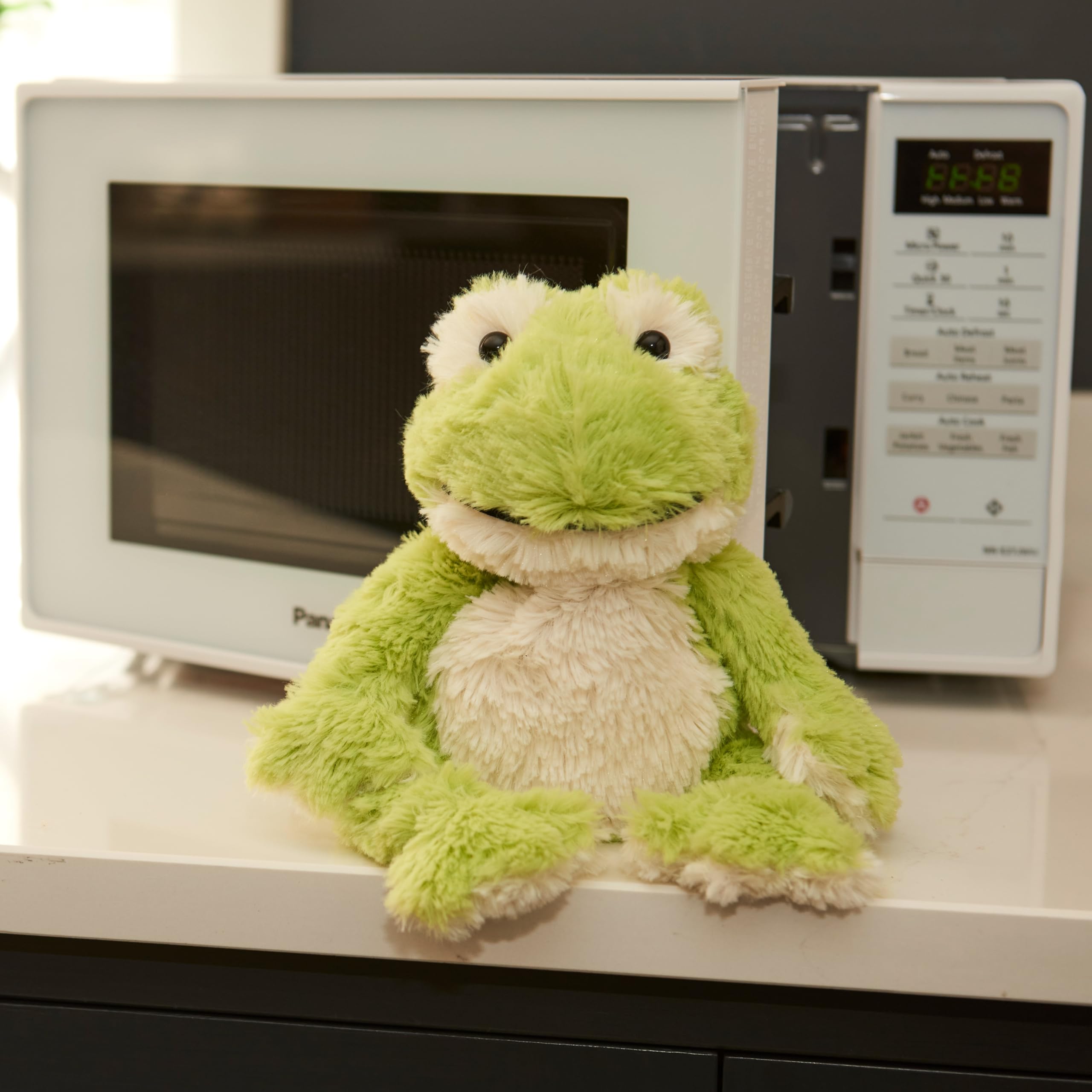 Warmies Plush Frog Junior - Microwaveable Lavender Scented Heatable Toy for Relaxation 5