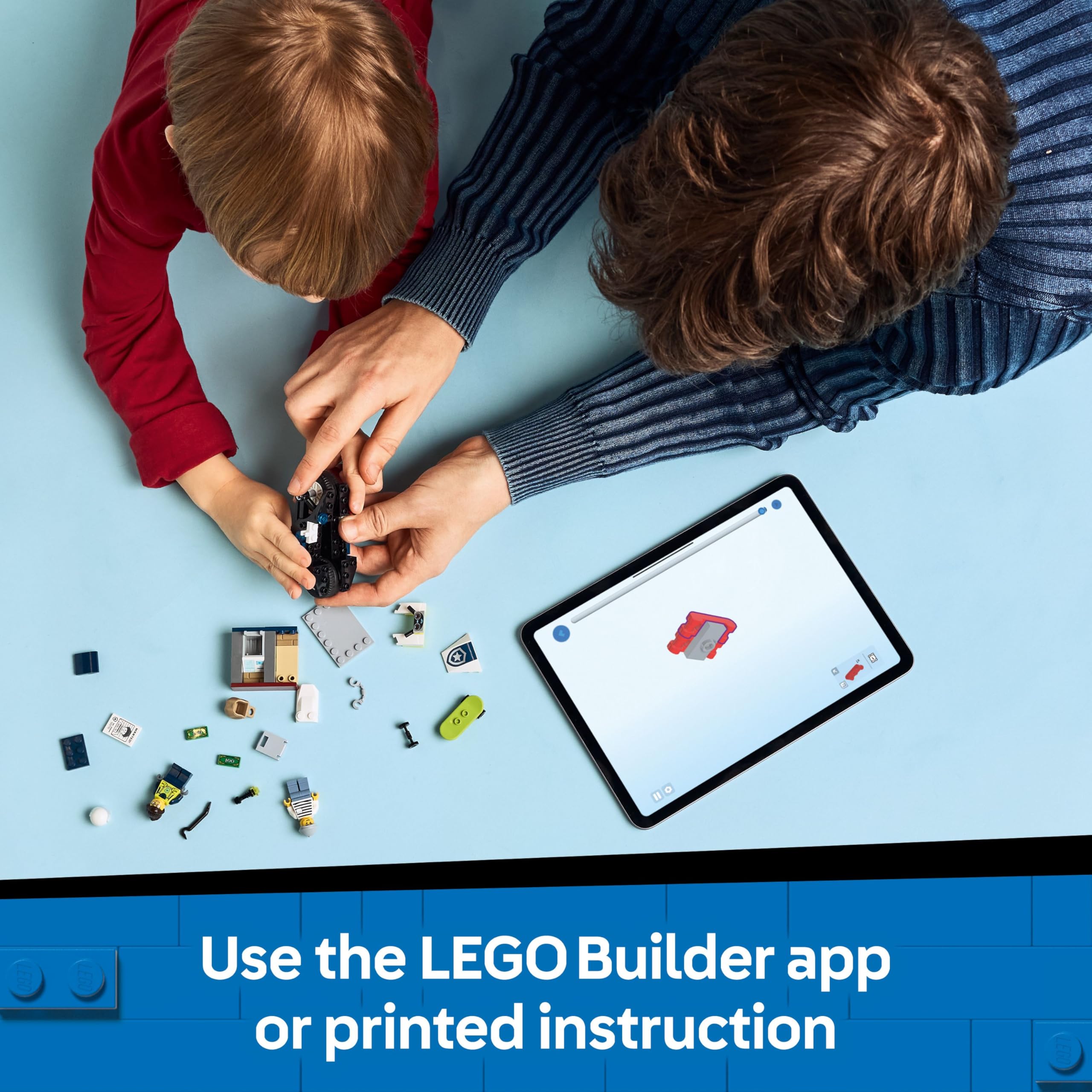 LEGO City Police Motorcycle Chase Set - Building Toy with Motorbike, 2 Minifigures, 65 Pieces for Ages 4+ 5