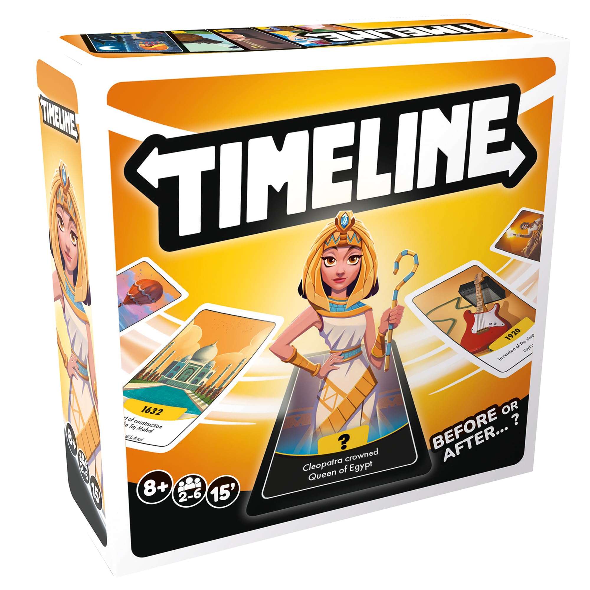 Asmodee Timeline Family Trivia Card Game | Ages 8+ | 2-6 Players | 15 Min