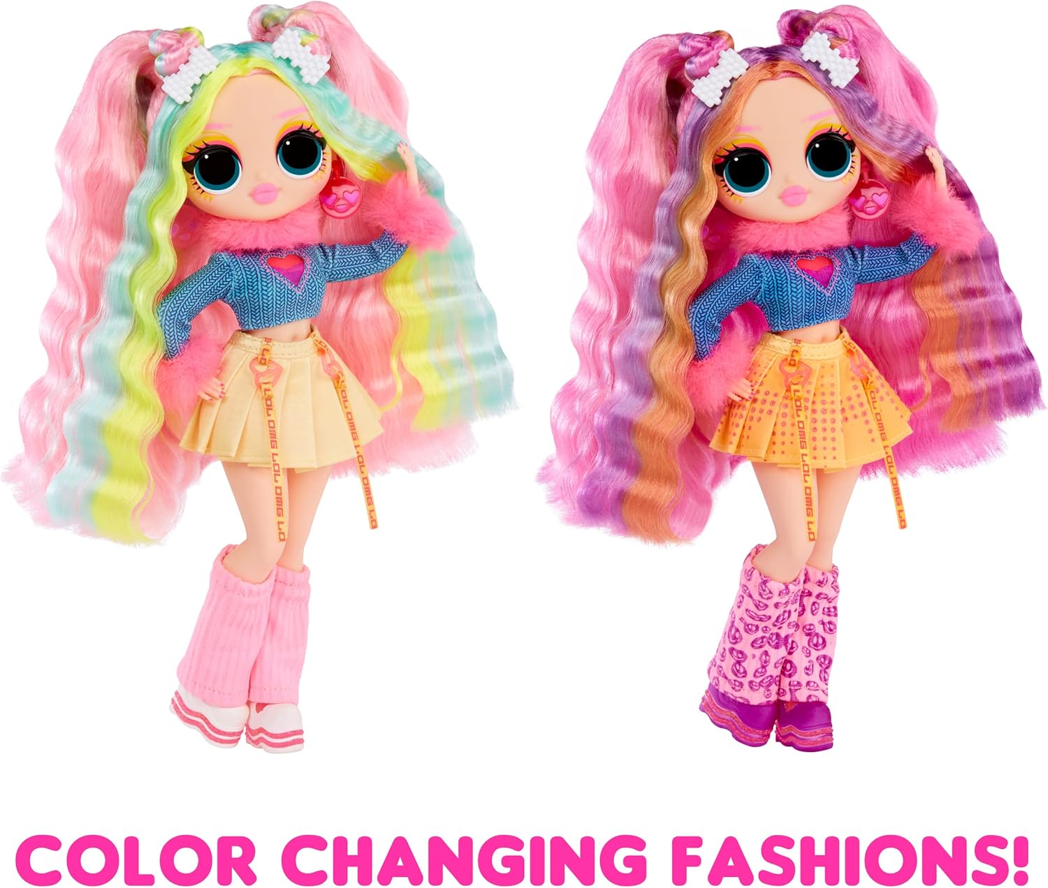 LOL Surprise OMG Sunshine Makeover Fashion Doll - Bubblegum DJ - Color Change Playset 3