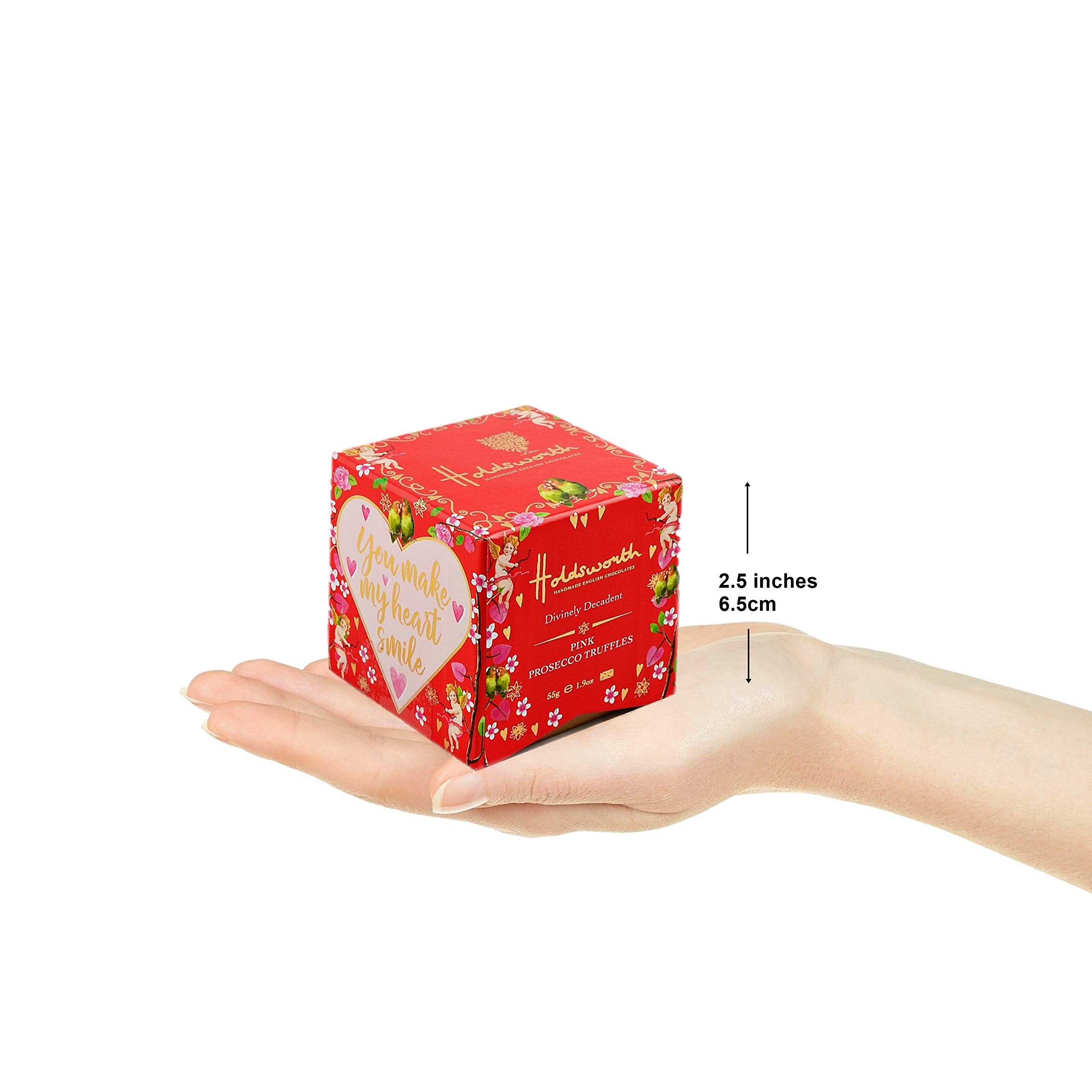 Holdsworth Chocolates – Pink Prosecco Love, handgemachte Schokoladentrüffel 4