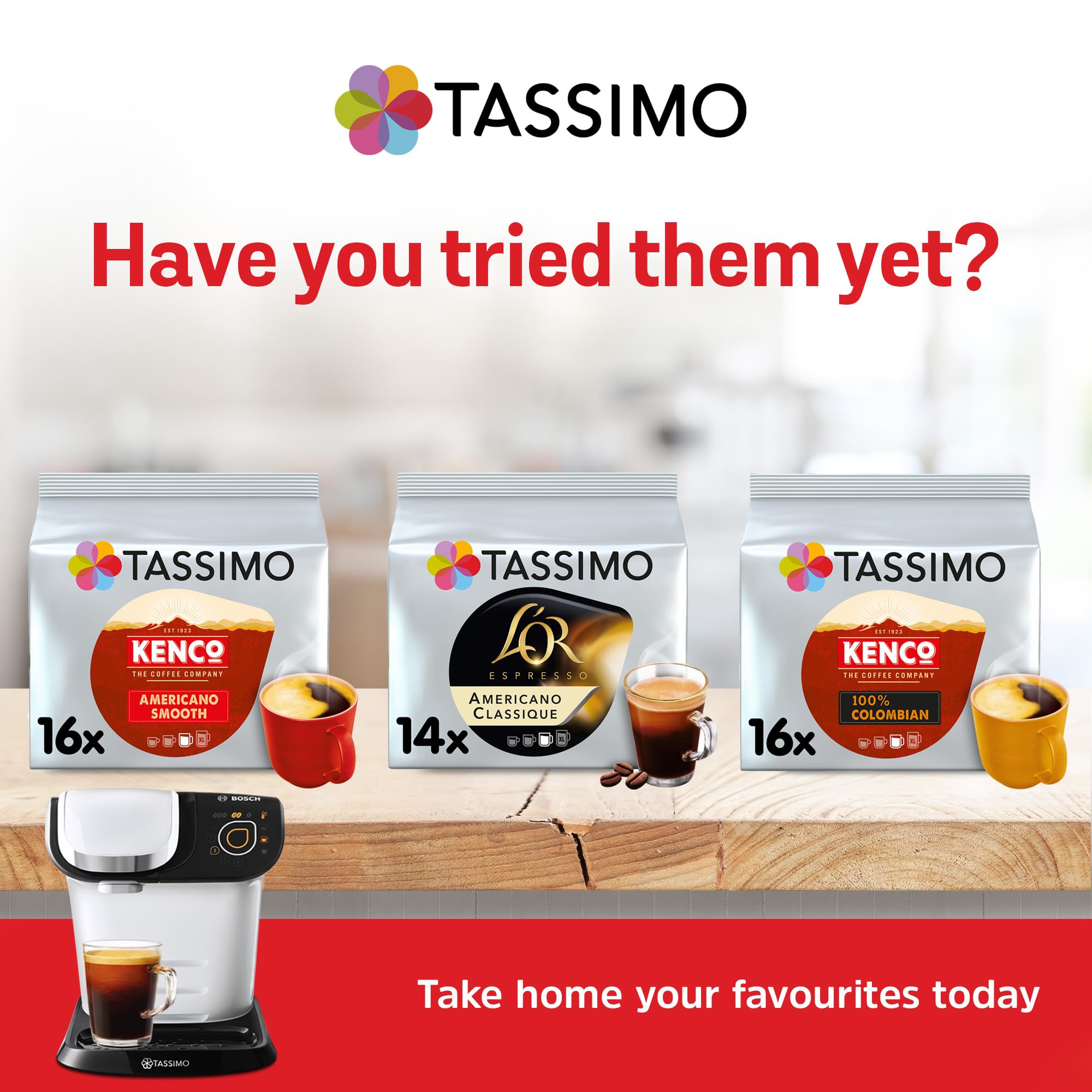 Kenco Americano Decaf Coffee Pods (Pack of 5, 80 T-Discs) for Tassimo Machines 6