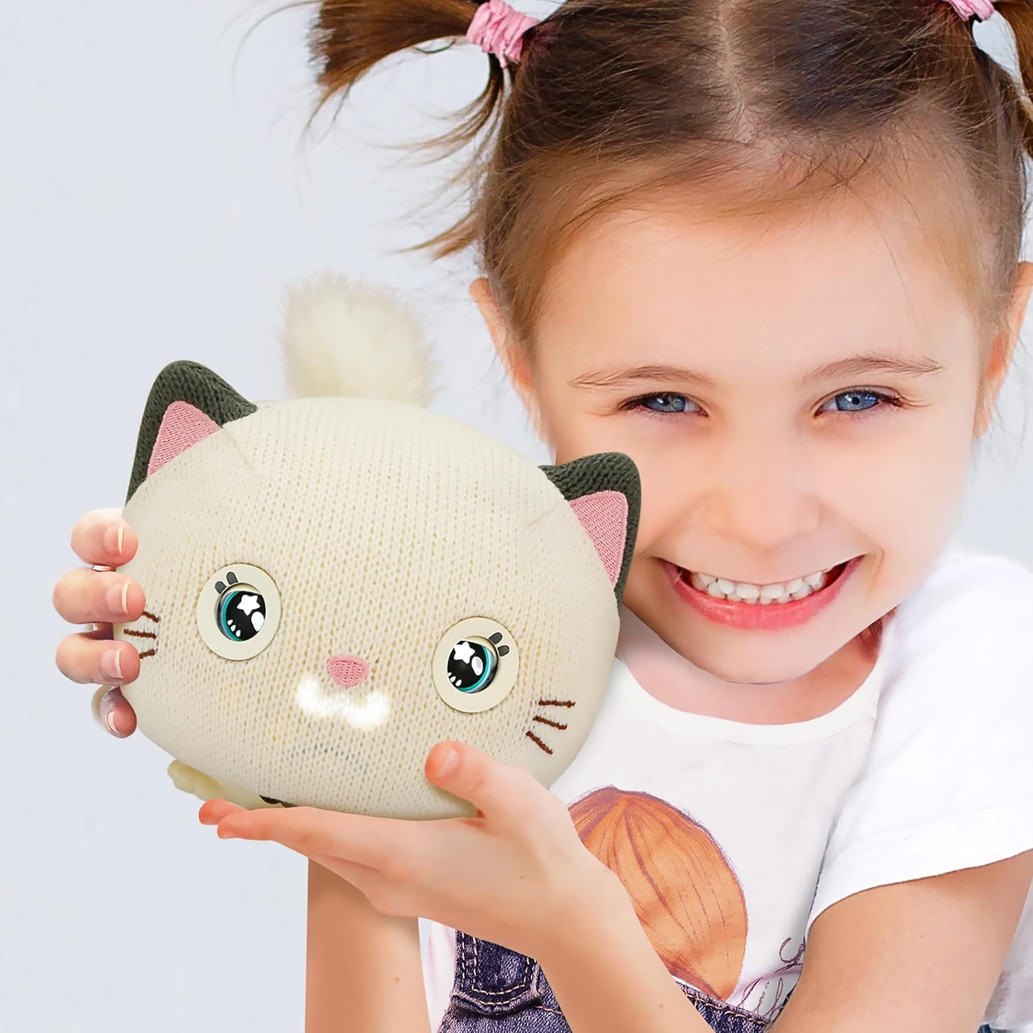 Teksta Purro The Interactive Smart Kitty - Plush Electronic Pet Toy for Kids 5+ 6
