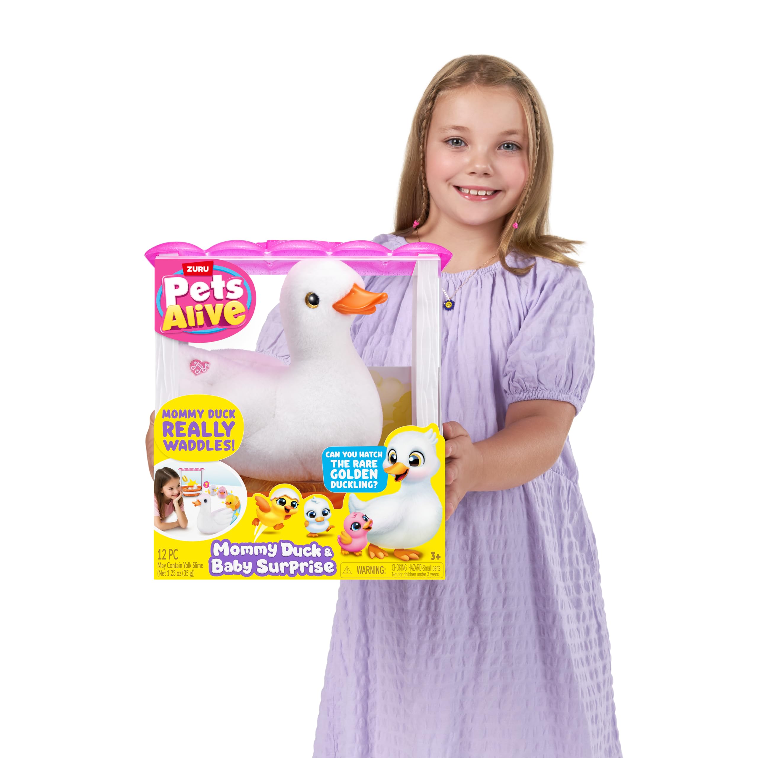 Pets Alive Mama &amp; Baby Surprise – Elektronisches Enten-Spielset mit Geräuschen und watschelnden Bewegungen 8