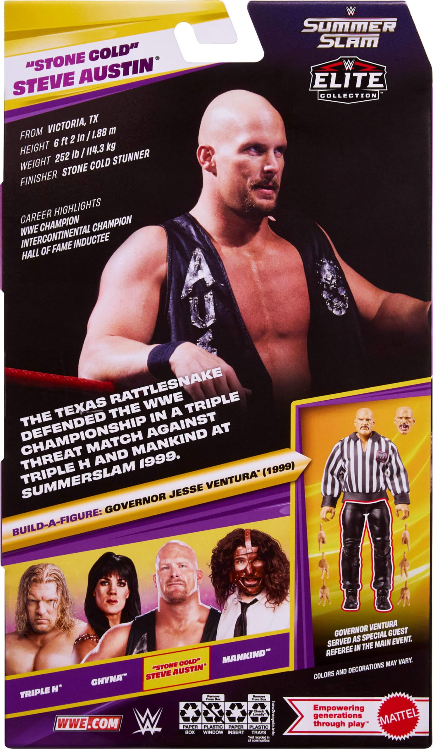 Mattel WWE Elite Collection Action Figure JHX79 - Deluxe Articulation | Interchangeable Hands | TrueFX Face 6