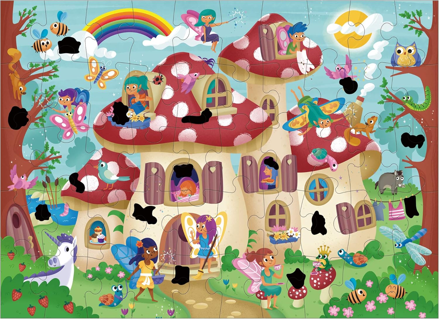 Galt Toys Magic Puzzle - Fairy Palace 50-Piece Rub & Reveal Puzzle for Ages 4+ 3