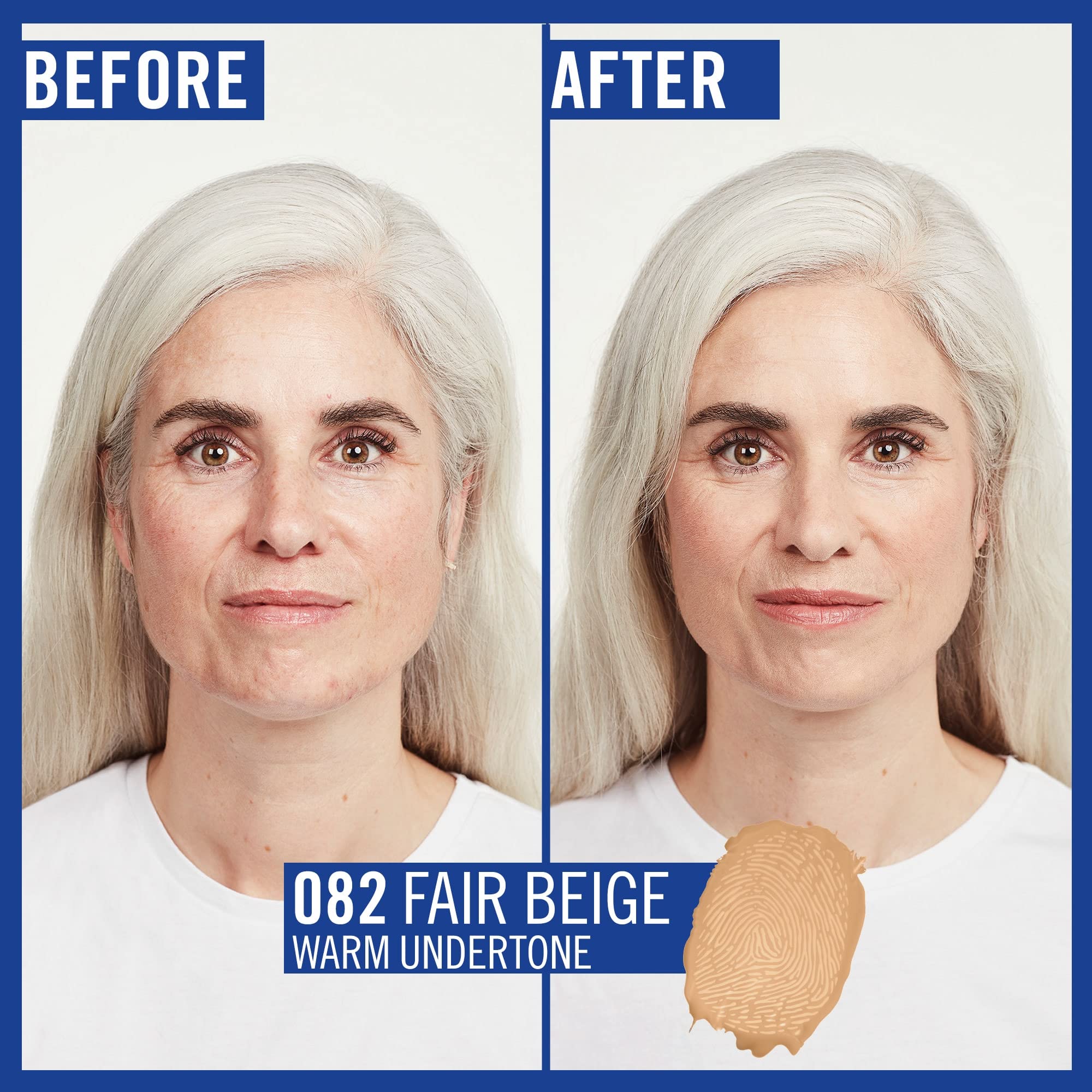 Rimmel Match Perfection Foundation - Liquid Foundation for Fair Beige 082, Medium Coverage, 24hr Hydration, SPF20, Cruelty Free 7