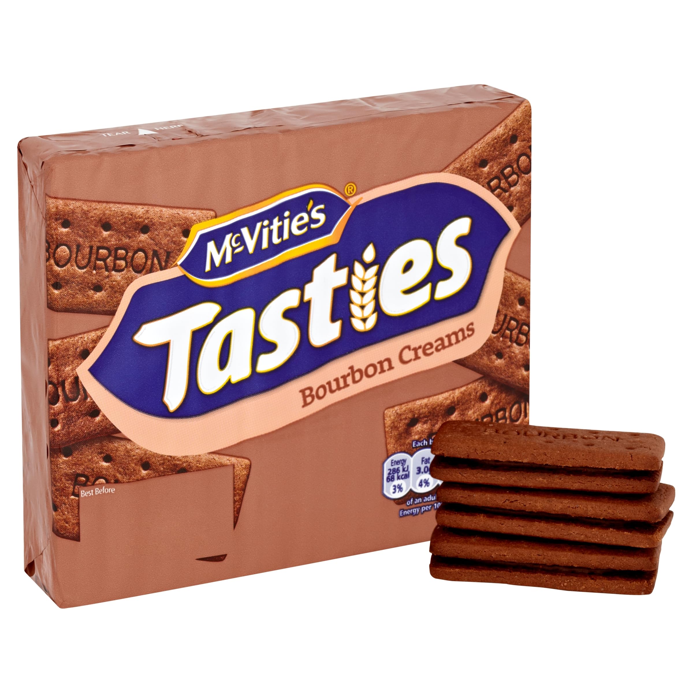 McVitie's Tasties Bourbon Creams Biscuits 300 g (Pack of 1)