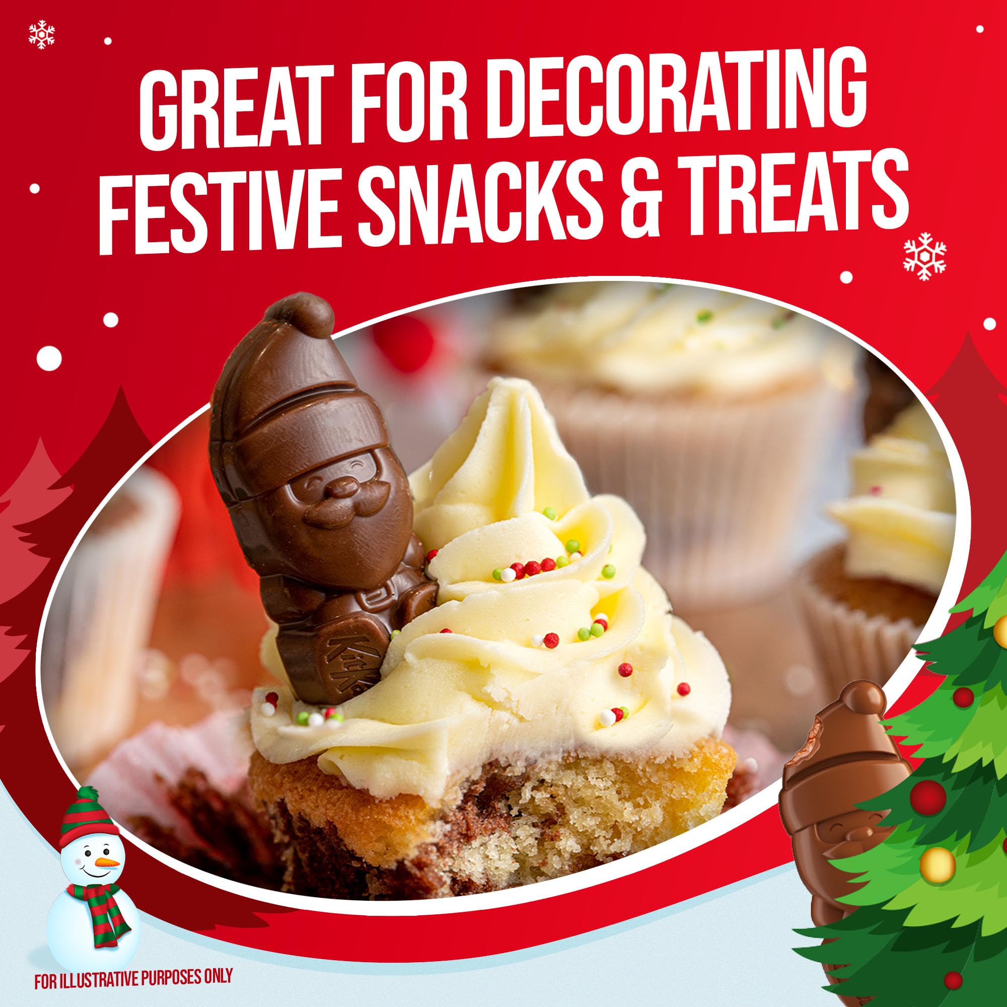 KitKat Pouch Santa 55g - Gluten Free Milk Chocolate Santas with Crispy Wafer 14