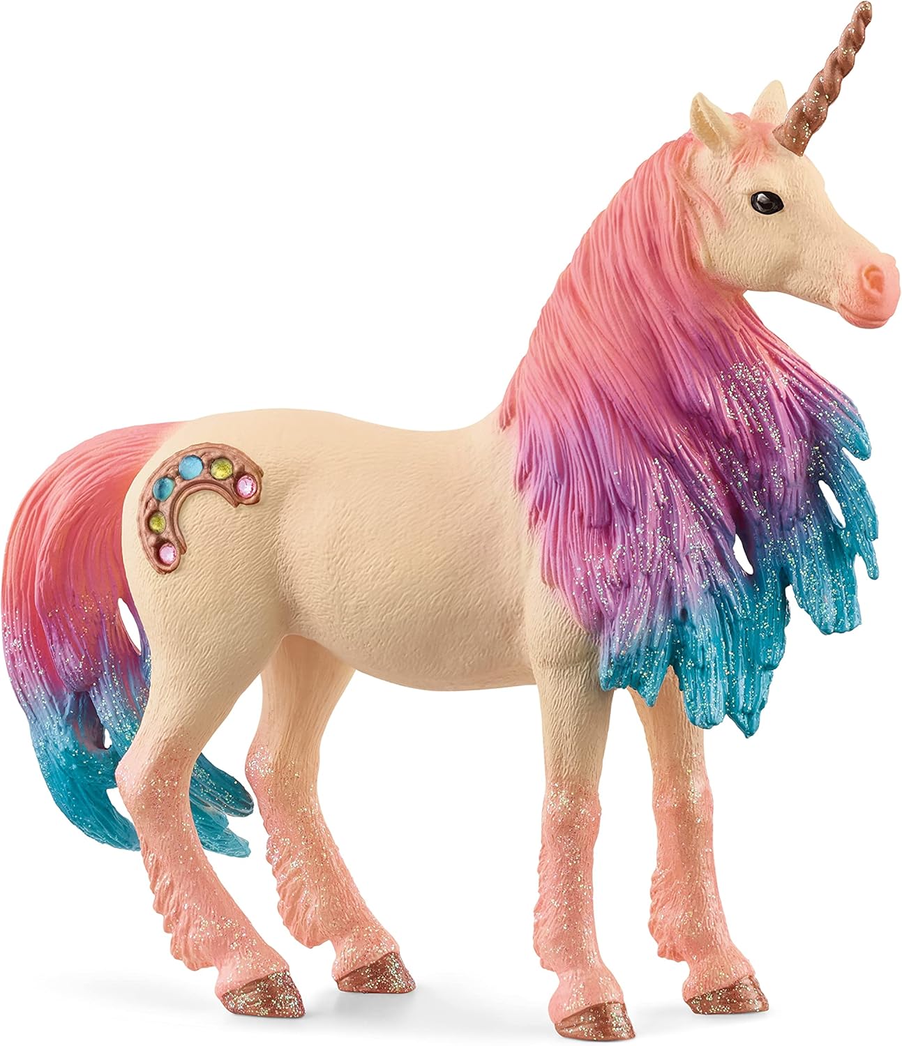 SCHLEICH 70723 Marshmallow Unicorn Mare Figurine - Multicoloured Fantasy Toy for Ages 3+