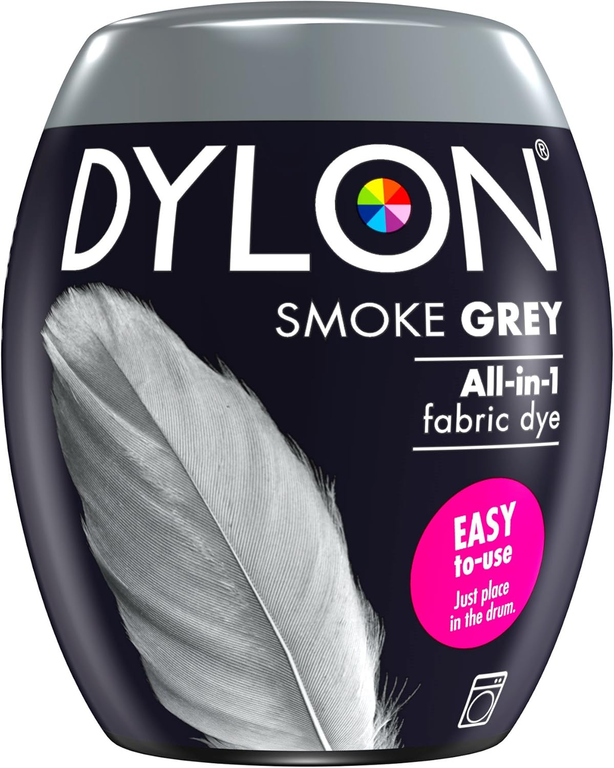 Dylon Washing Machine Fabric Dye Pod - Smoke Grey, 350g