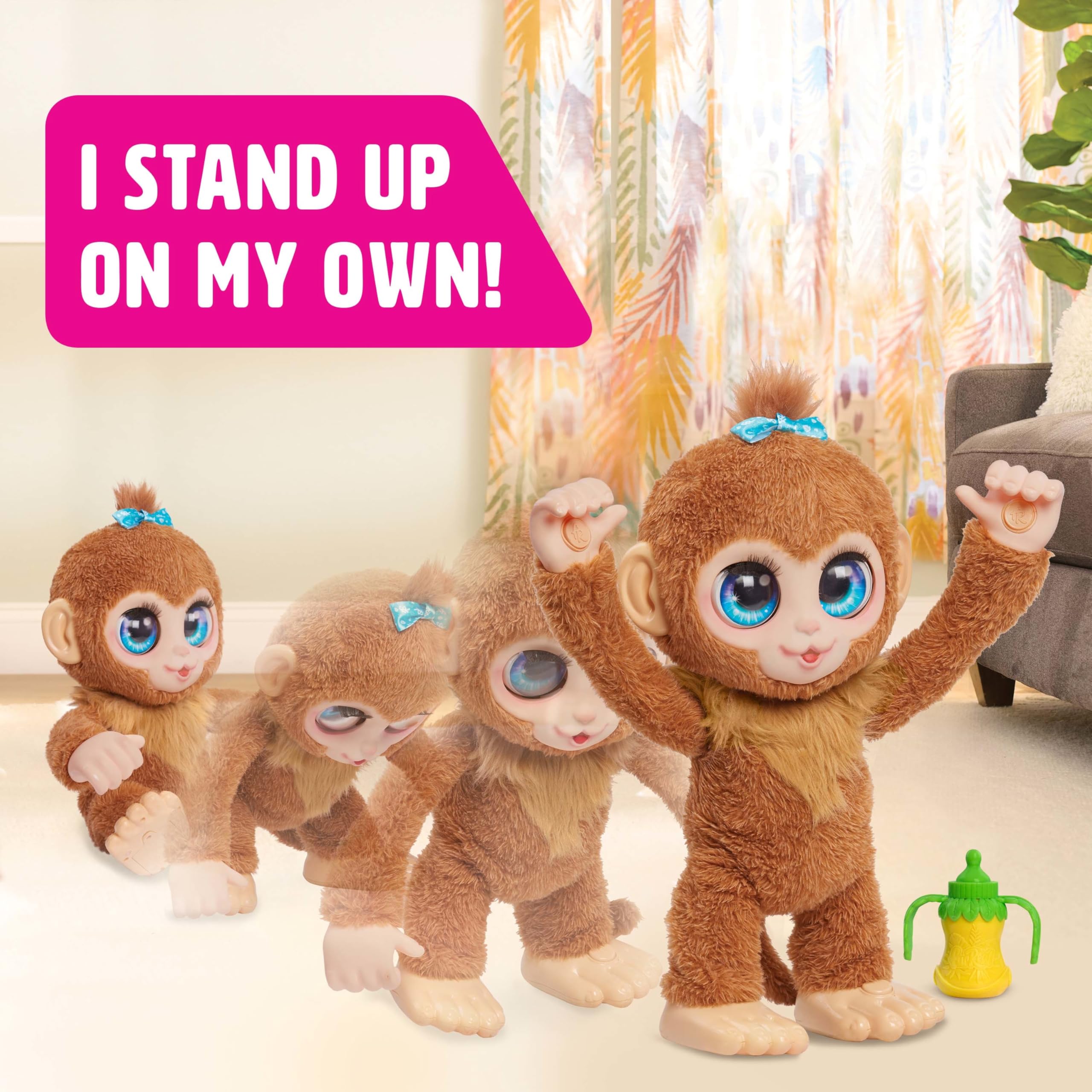 Just Play FurReal Peanut the Playful Monkey - Interactive Plush Toy for Ages 4+