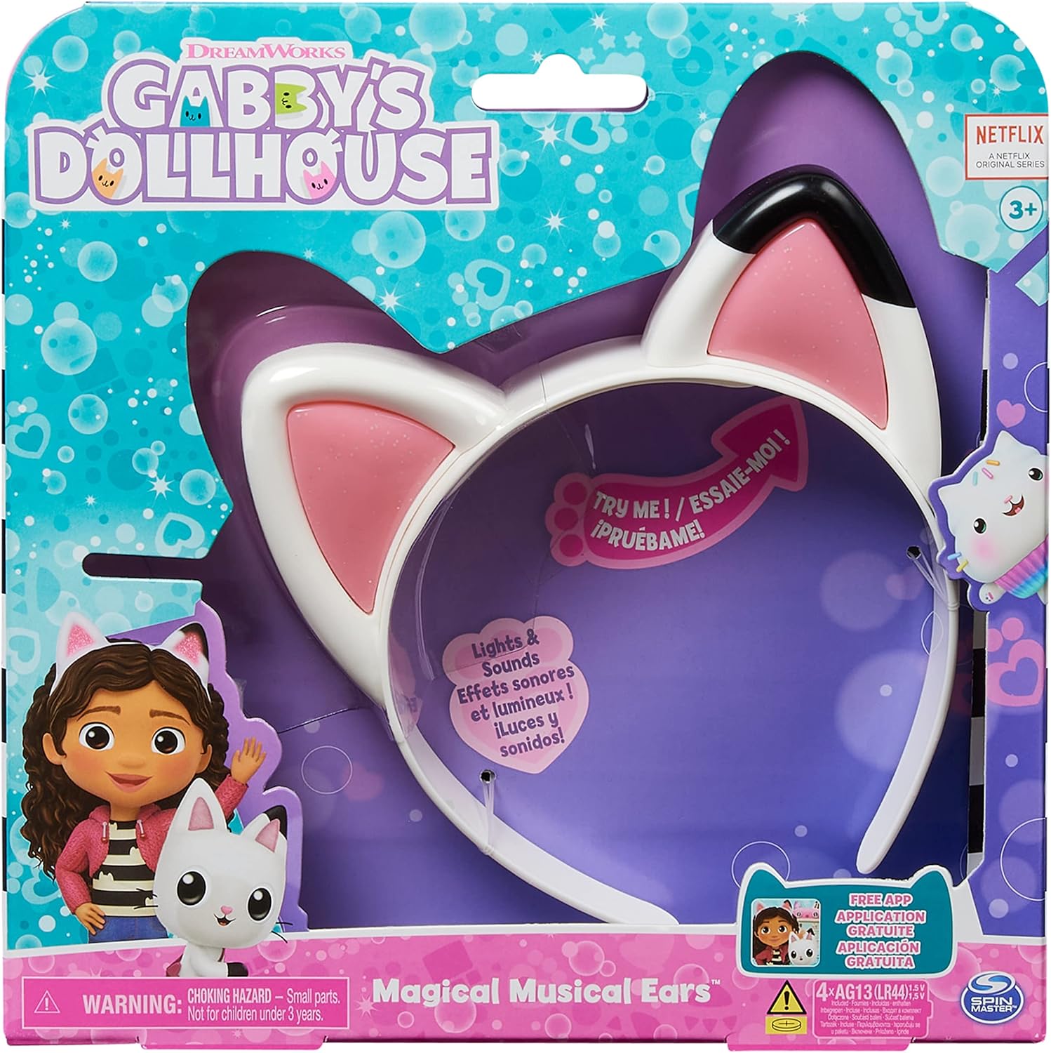 Gabby’s Dollhouse Magical Musical Cat Ears with Lights, Sounds & 3 Play Modes 3