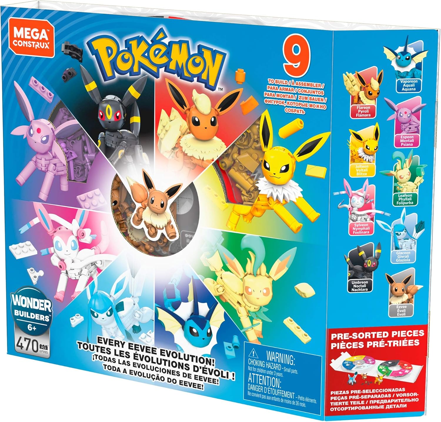 Mega Construx Pokémon Every Eevee Evolution! - Buildable Action Figures for Ages 6+ 4