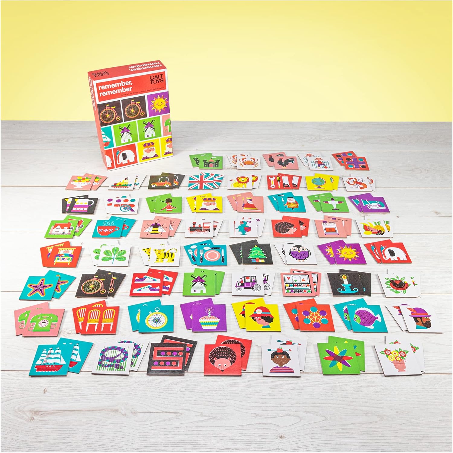 Galt Remember, Remember Matching Pairs Card Game for Kids, Ages 5-8