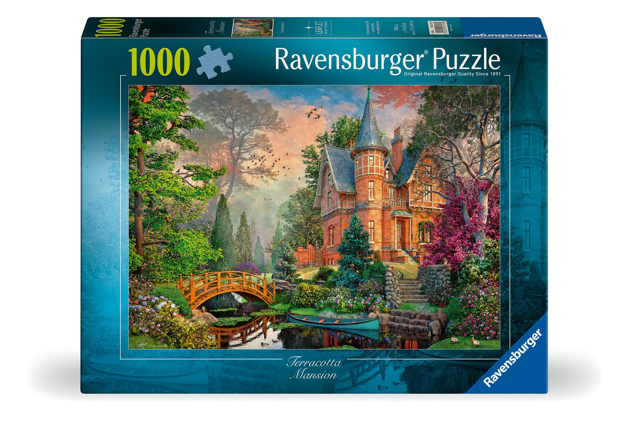 Ravensburger Terracotta Mansion Jigsaw Puzzle - 1000 Pieces | 70x50cm Finished Size