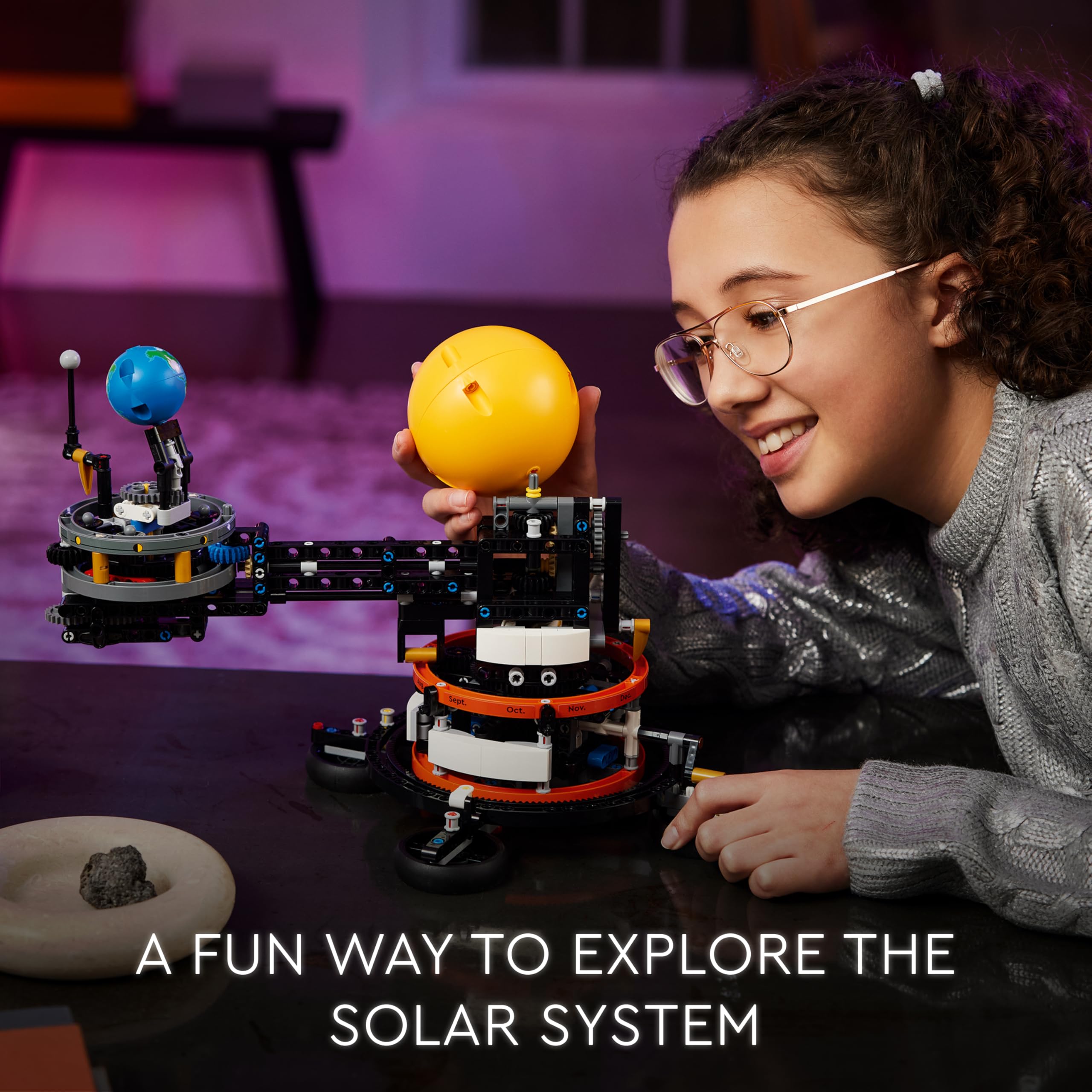 LEGO Technic Planet Earth and Moon in Orbit Building Set - Educational Space Model for Ages 10+ 9