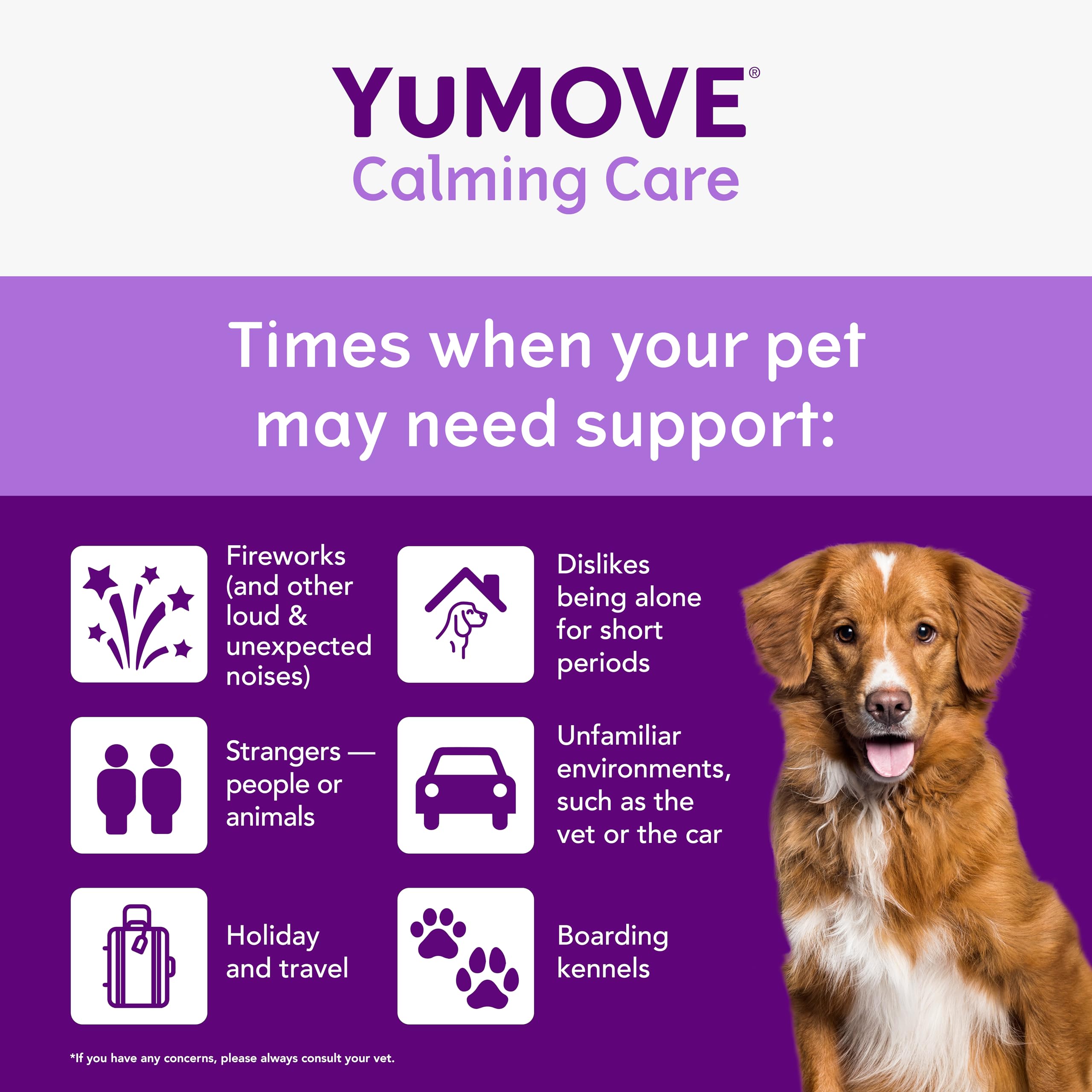 YuMOVE Calming Care Tasty Treats Dog Supplements for Anxiety Relief | 120 Tablets 4