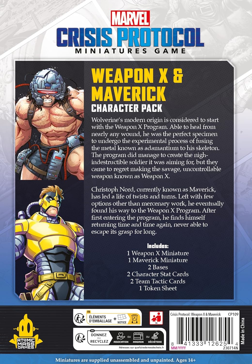 Atomic Mass Games Marvel: Crisis Protocol Weapon X & Maverick Character Pack 5
