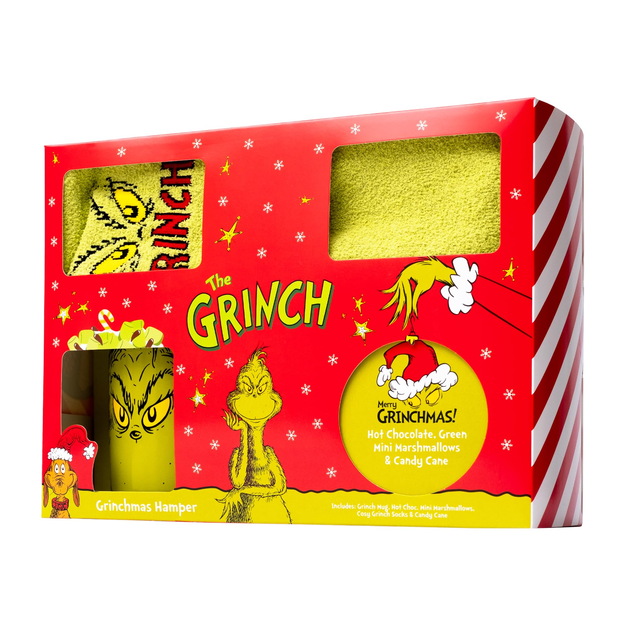 Grinch Hot Chocolate Gift Set with Mug and Socks - Hot Chocolate & Marshmallows 16