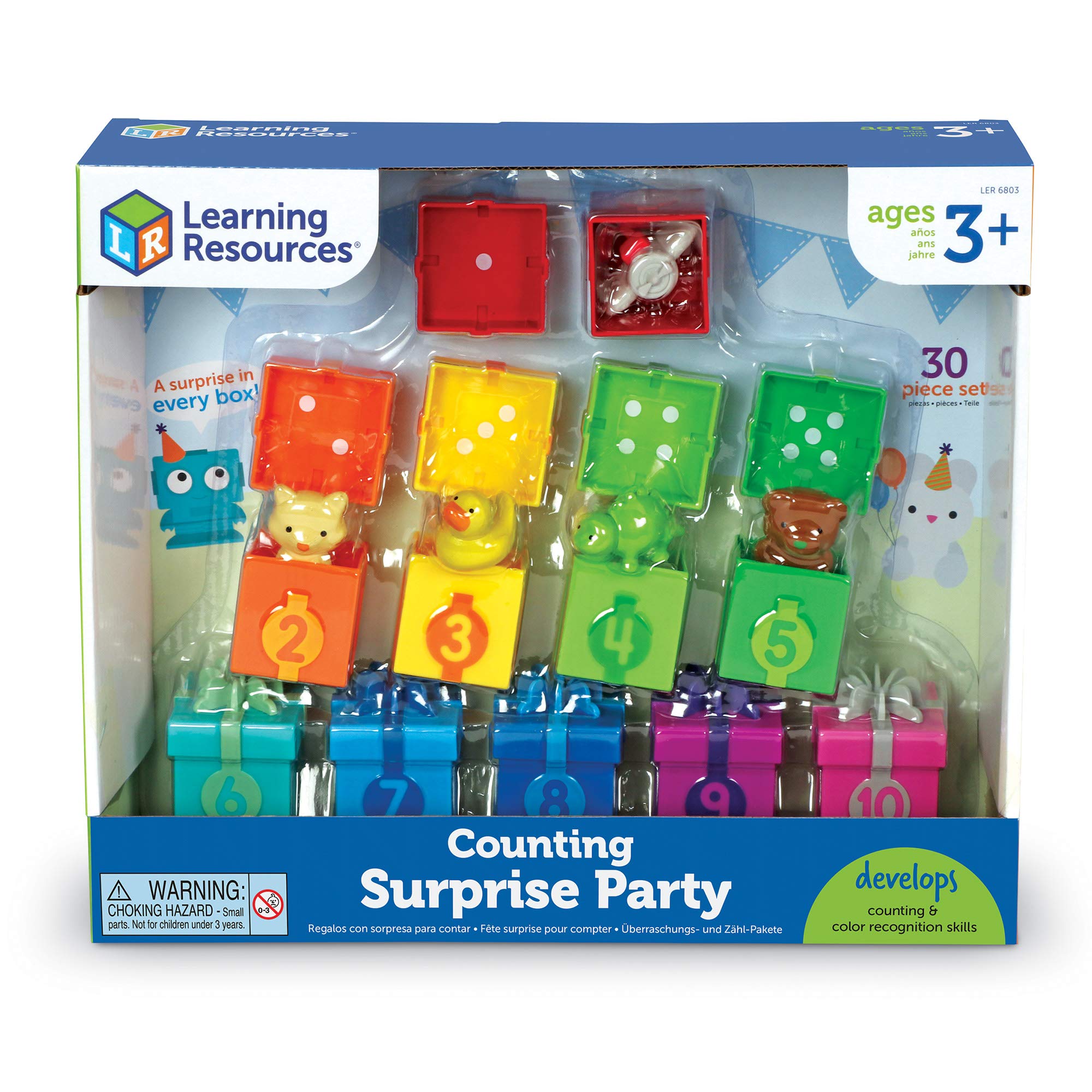 Learning Resources Counting Surprise Party - Educational Toy Playset for Ages 3+ 14