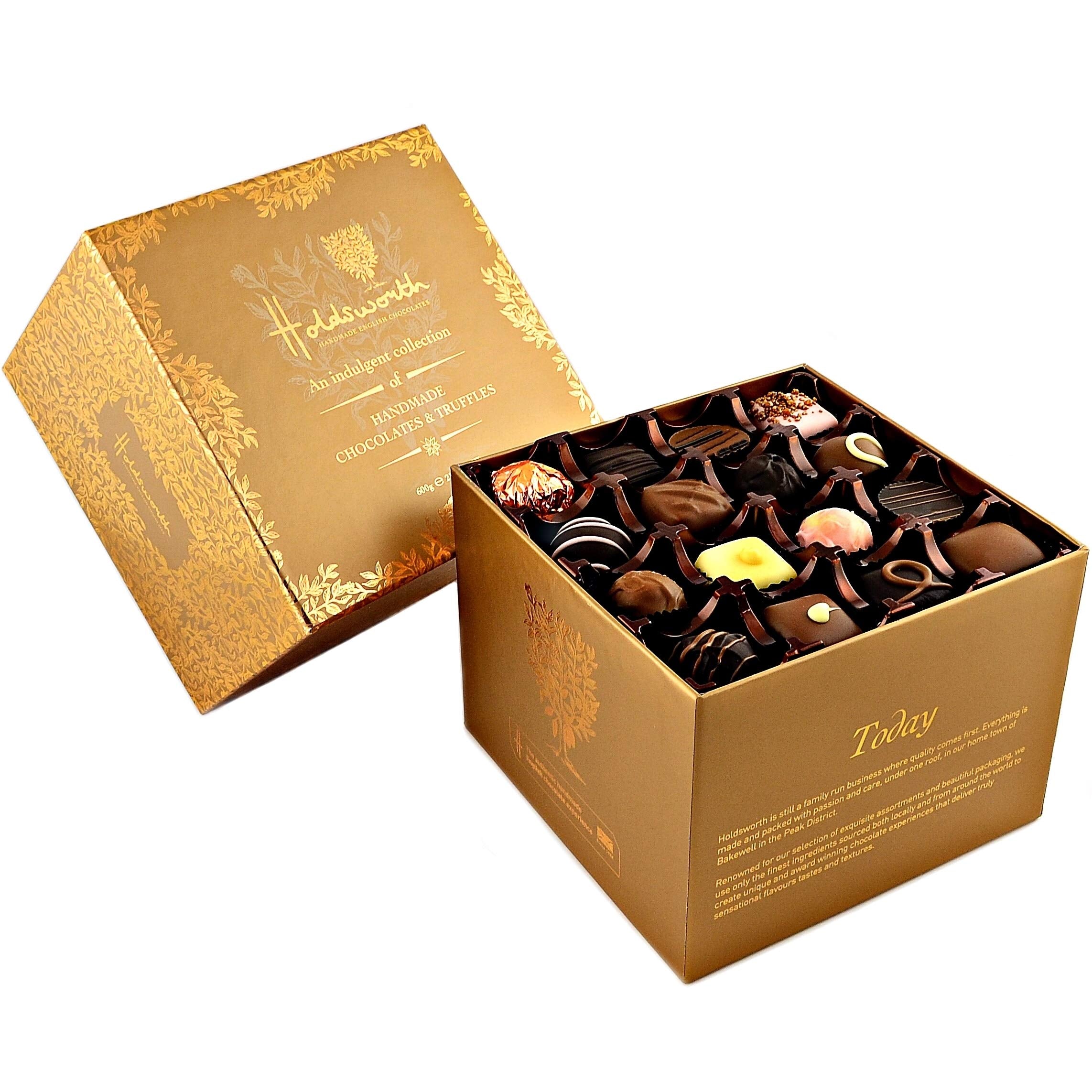 Holdsworth Handmade English chocolates - Indulgent Collection | 48 Handmade Chocolates | 600g