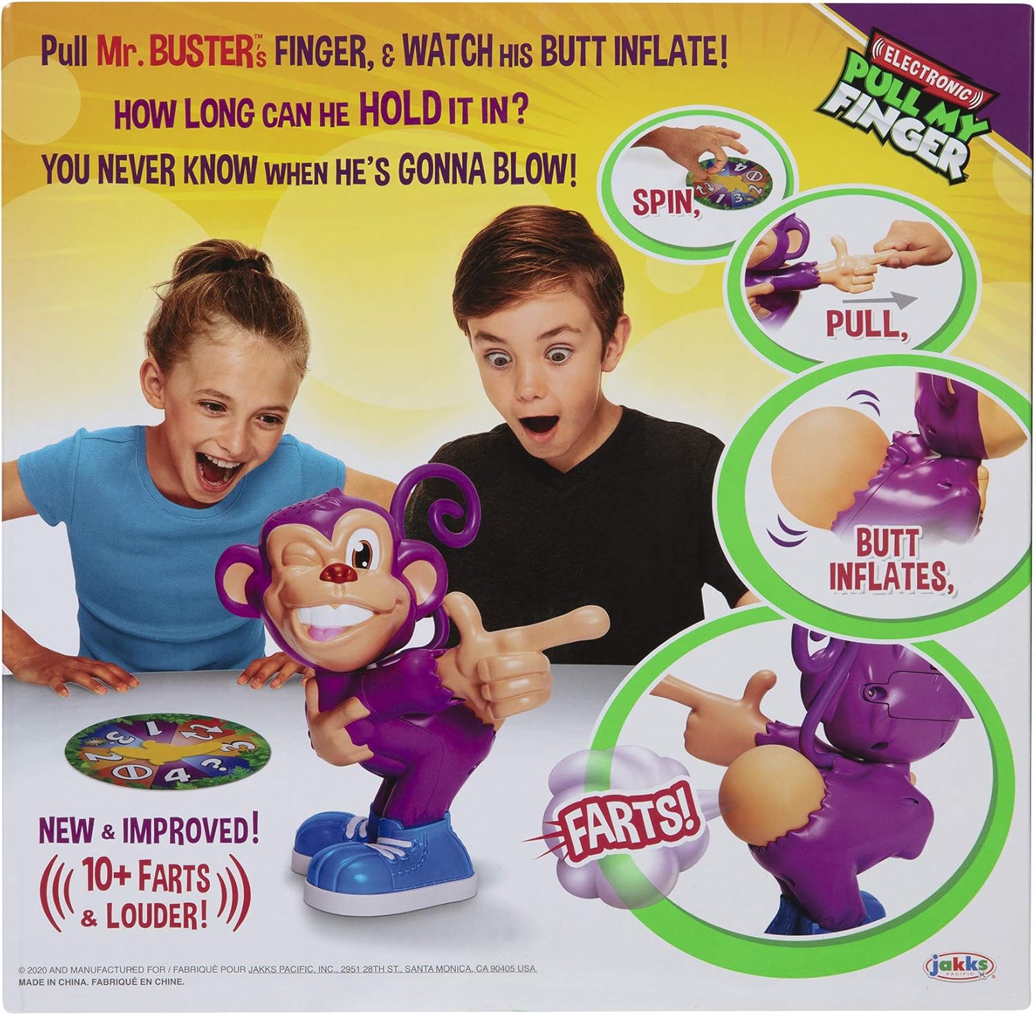 Pull My Finger Mr Buster's Electronic Farting Game - Board Game 5