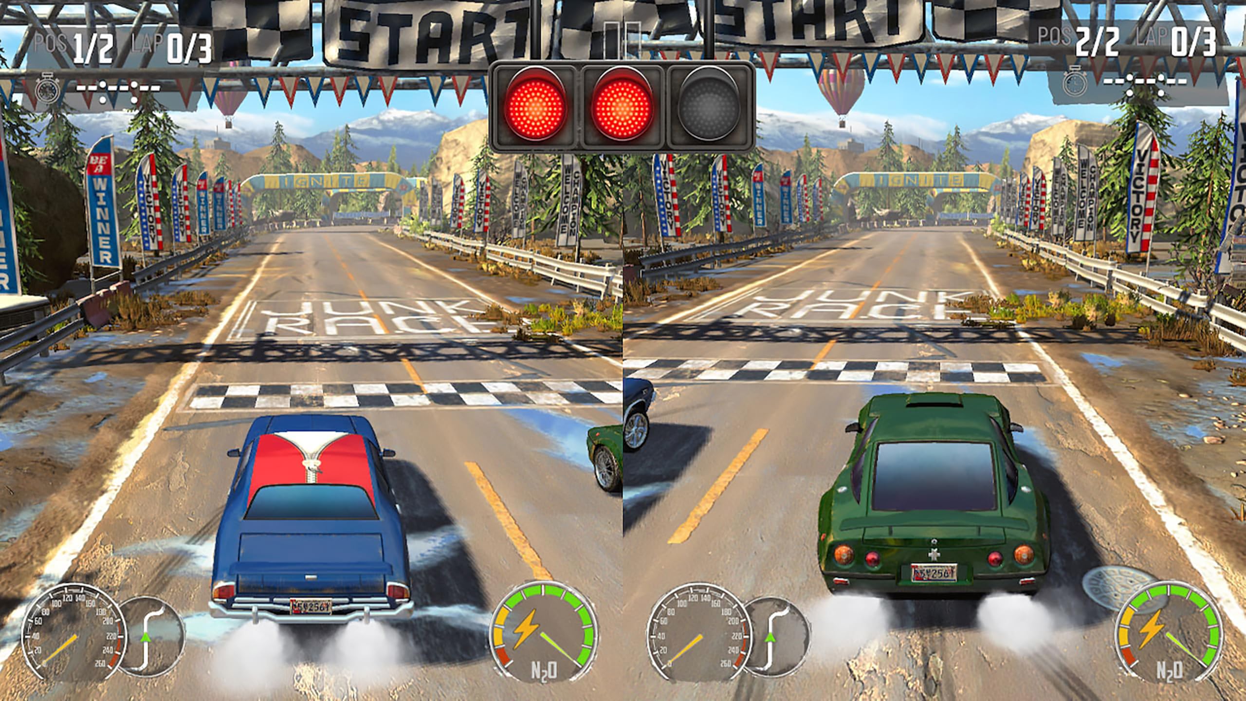 Turbo Boost Racing Kit - PlayStation 5 with Dual LED Racing Wheels 5