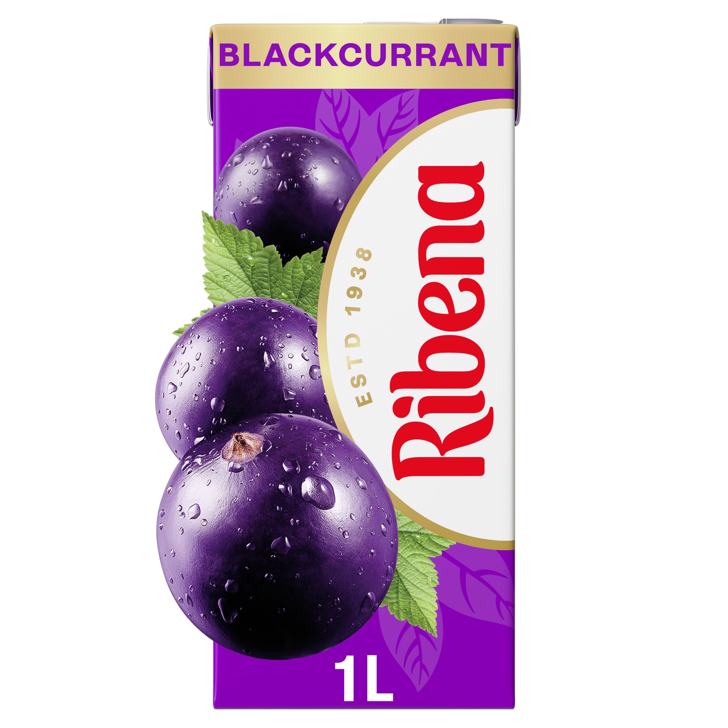 Ribena Blackcurrant Juice Drink - Rich in Vitamin C | 1L Carton