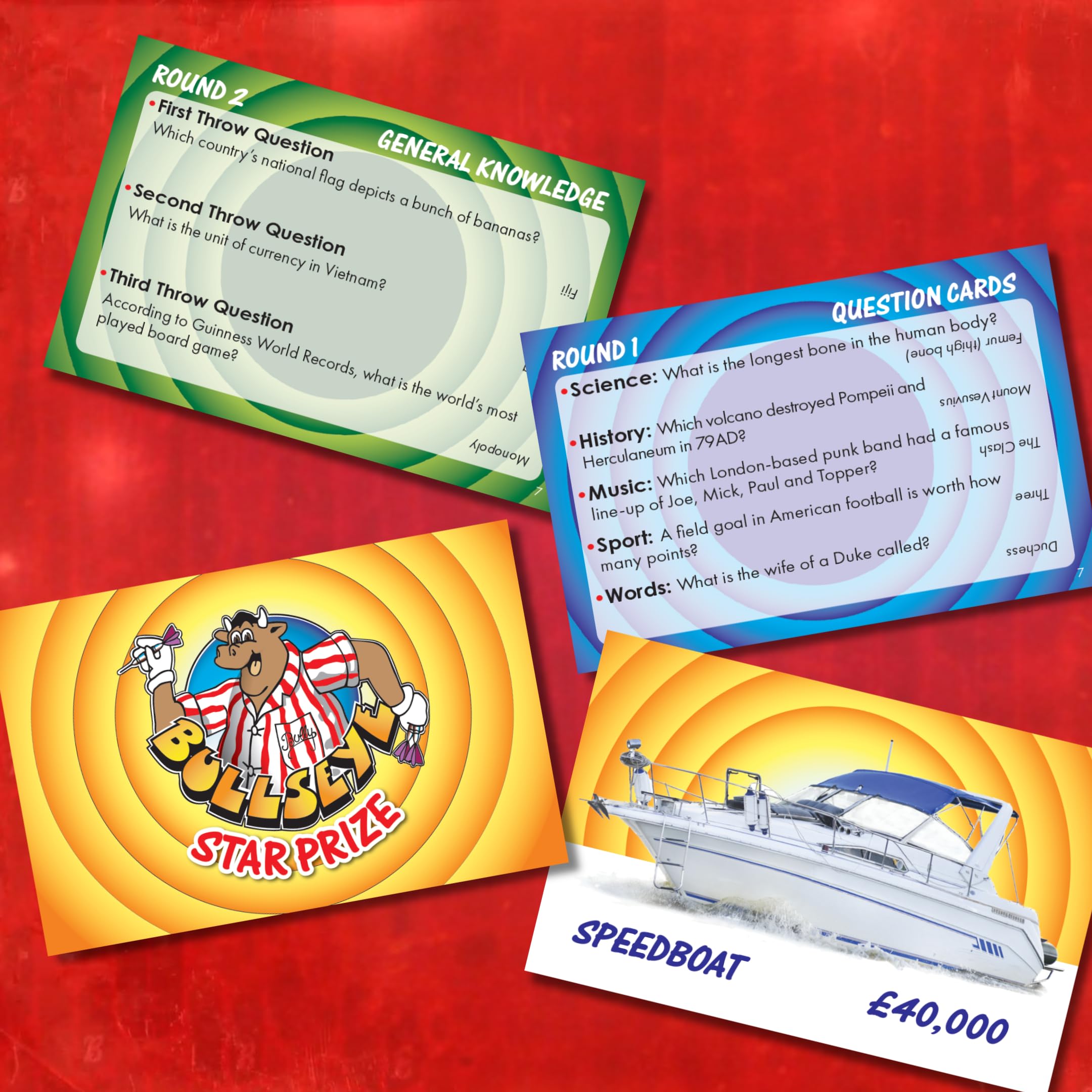 University Games Bullseye Board Game with Magnetic Darts 3