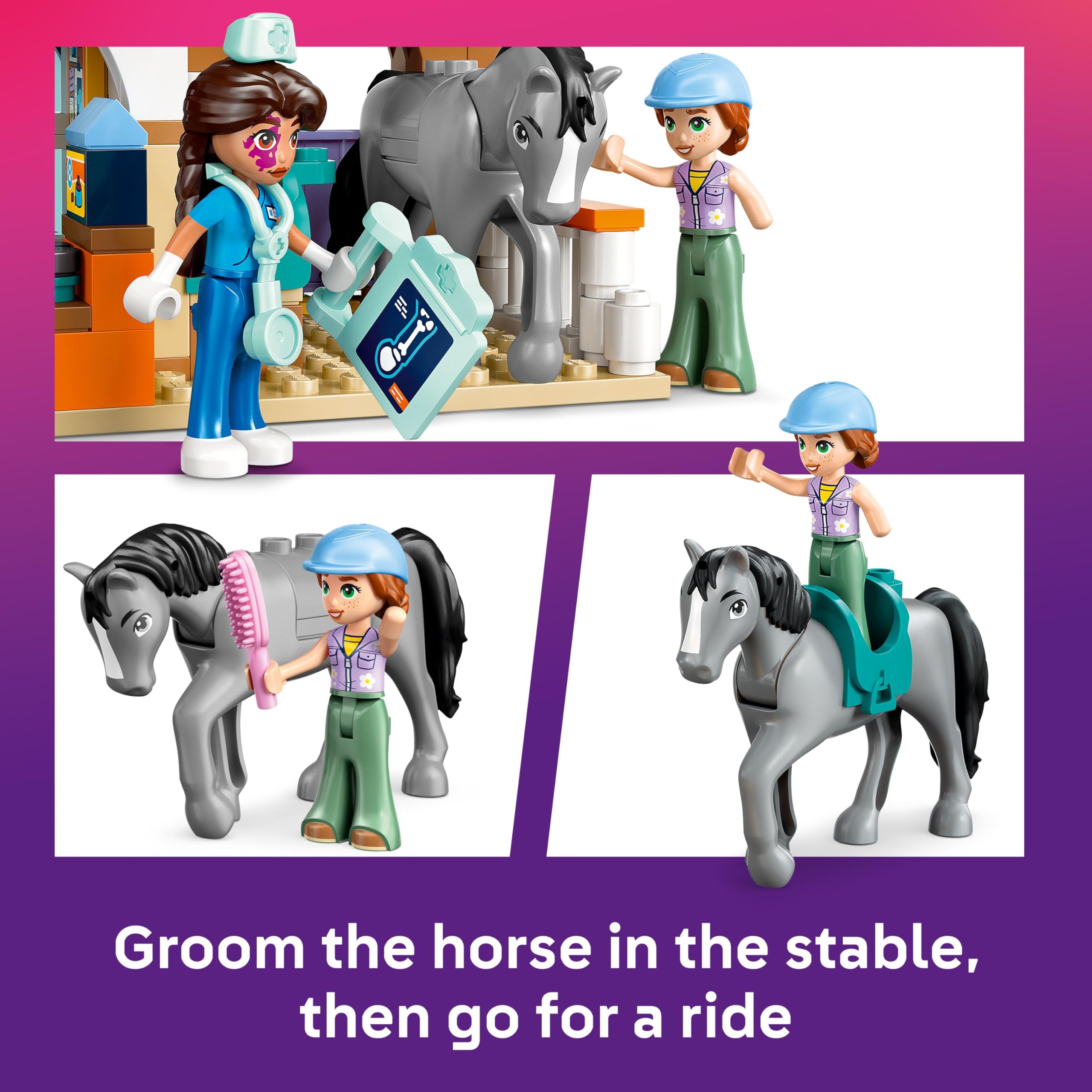 LEGO Friends Horse and Pet Vet Clinic Toy - 428-Piece Playset for Ages 7+ 5