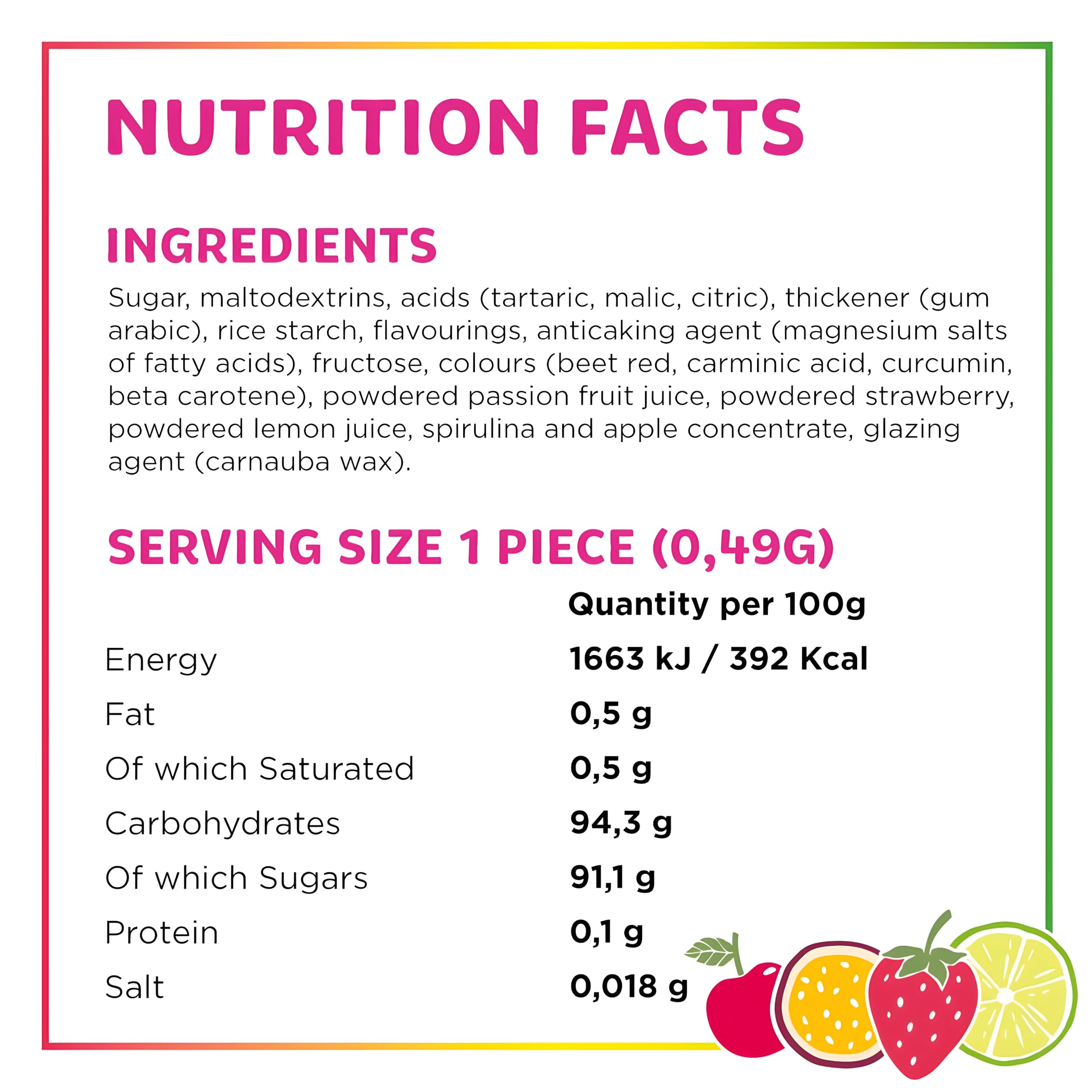 Tic Tac Fruit Adventure Sweets - Cherry, Strawberry, Passion Fruit & Lime Flavours | 18g Pack of 24 6