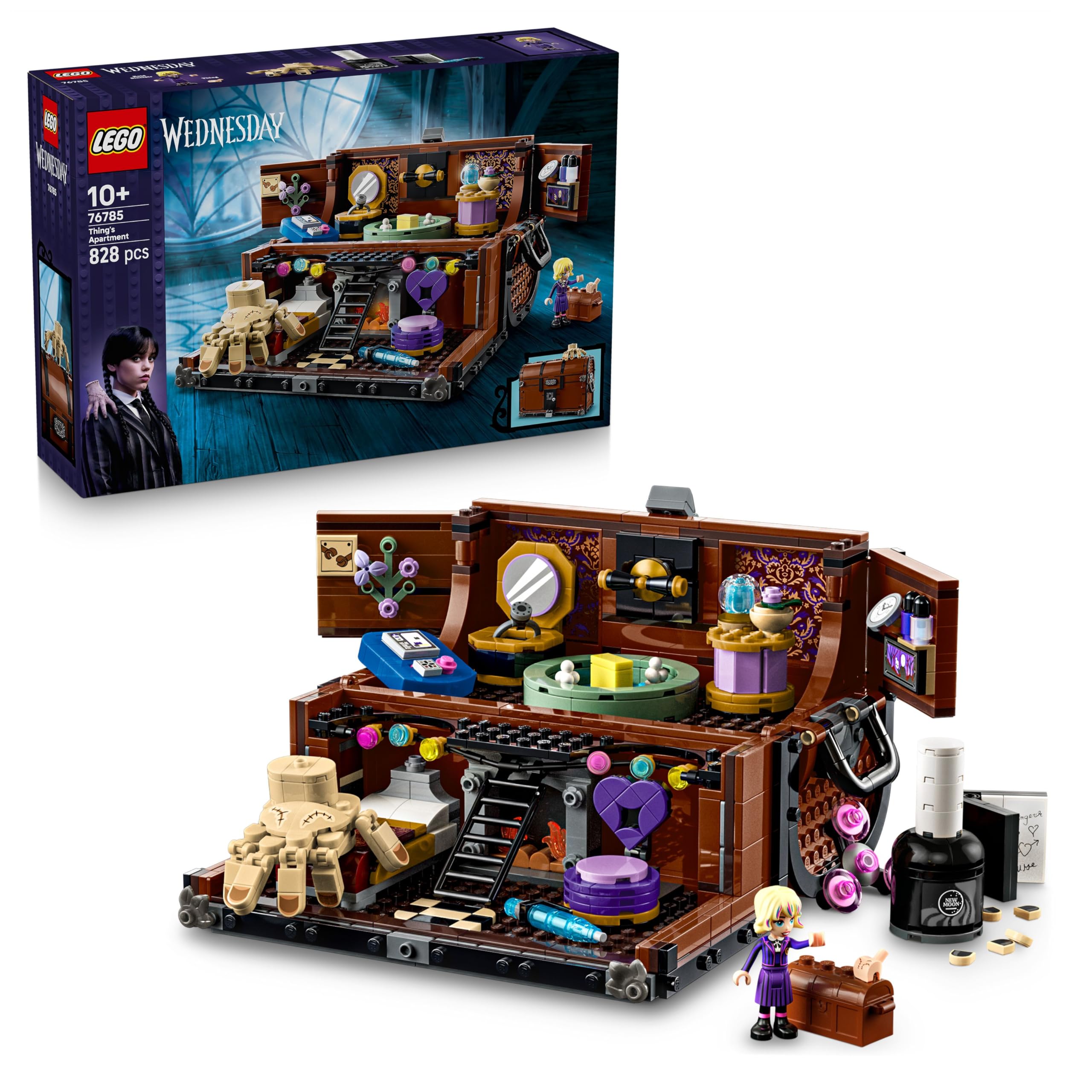 LEGO Wednesday Thing's Apartment Building Set 76785 | Ages 10+ | Includes Enid Mini Doll 1