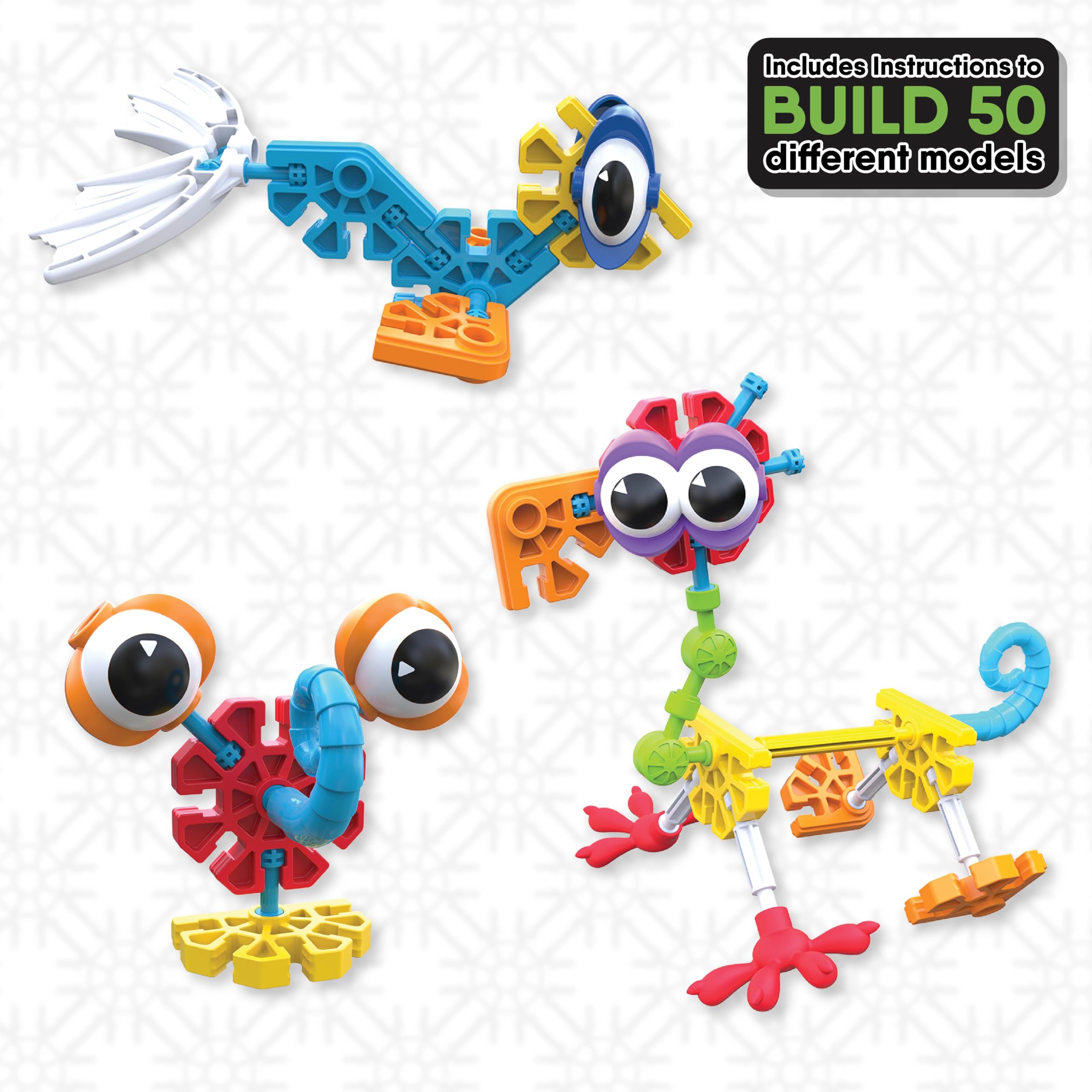 Kid K'NEX 50 Build Budding Builders Set - Educational Building Toys for Kids 3+ 10