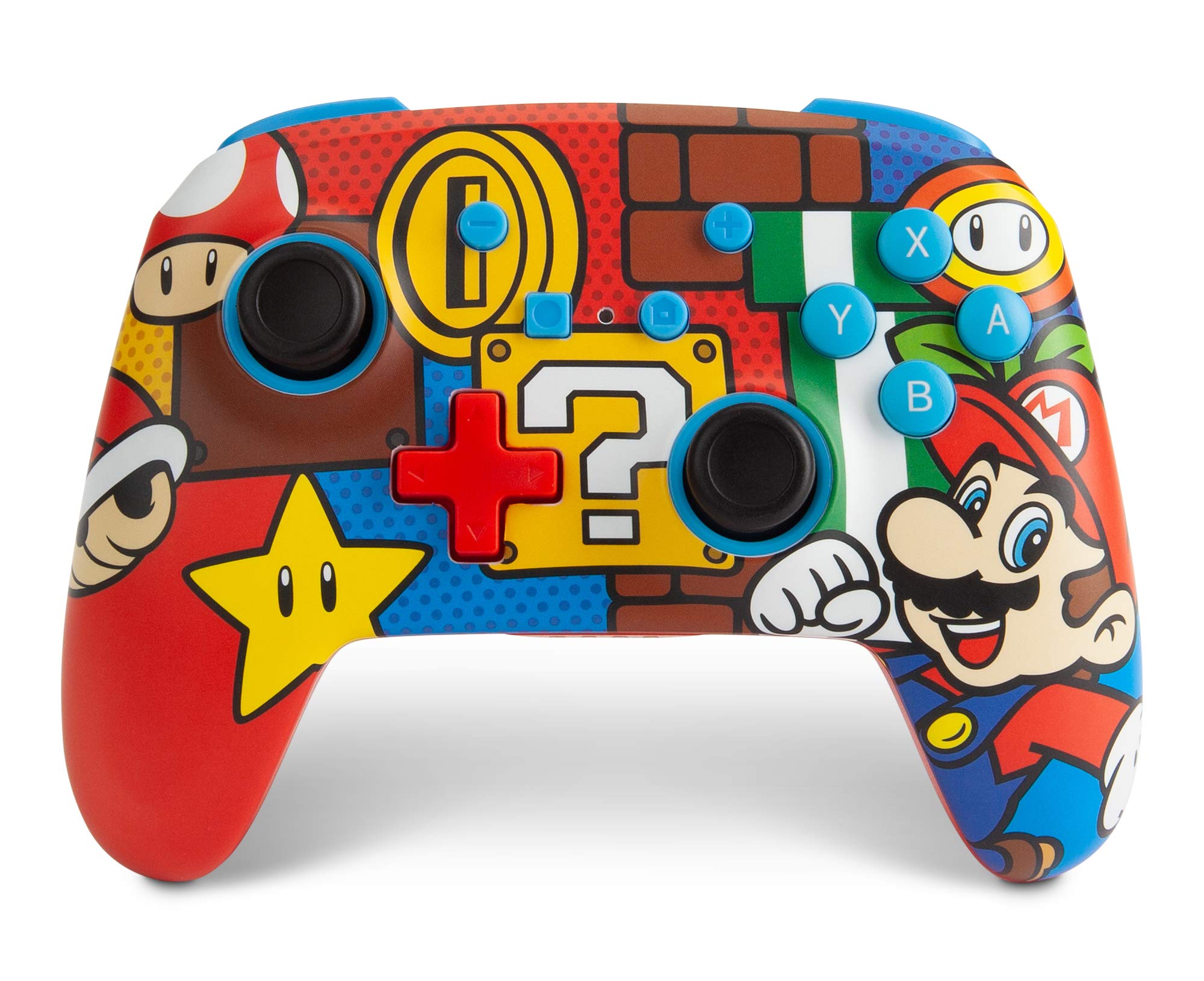 PowerA Enhanced Wireless Gamepad for Nintendo Switch - Mario Pop Design