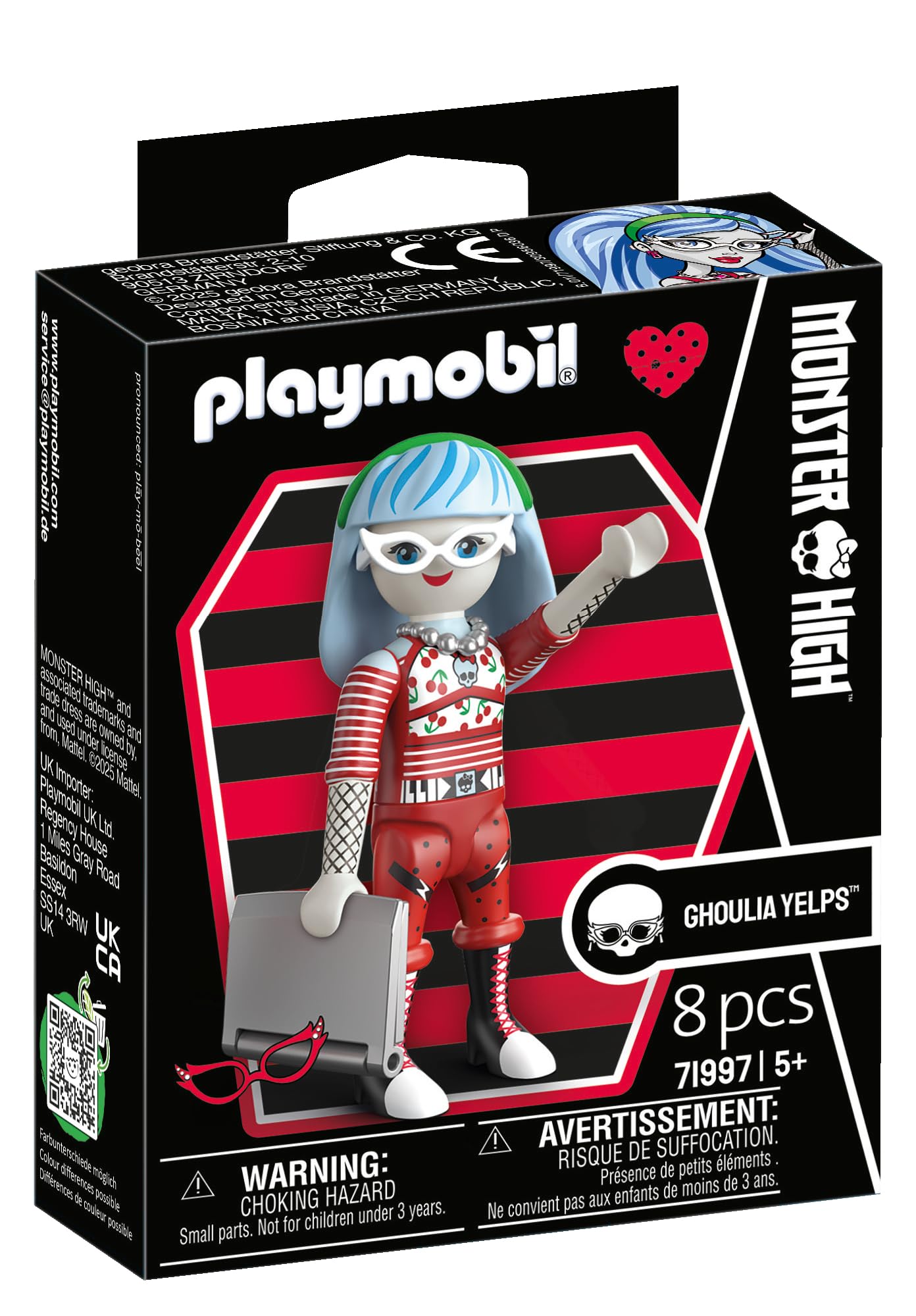 Playmobil Monster High Ghoulia Yelps Figure - Creepy Play Fun for Halloween & Imaginative Adventures, Ages 4+ 7