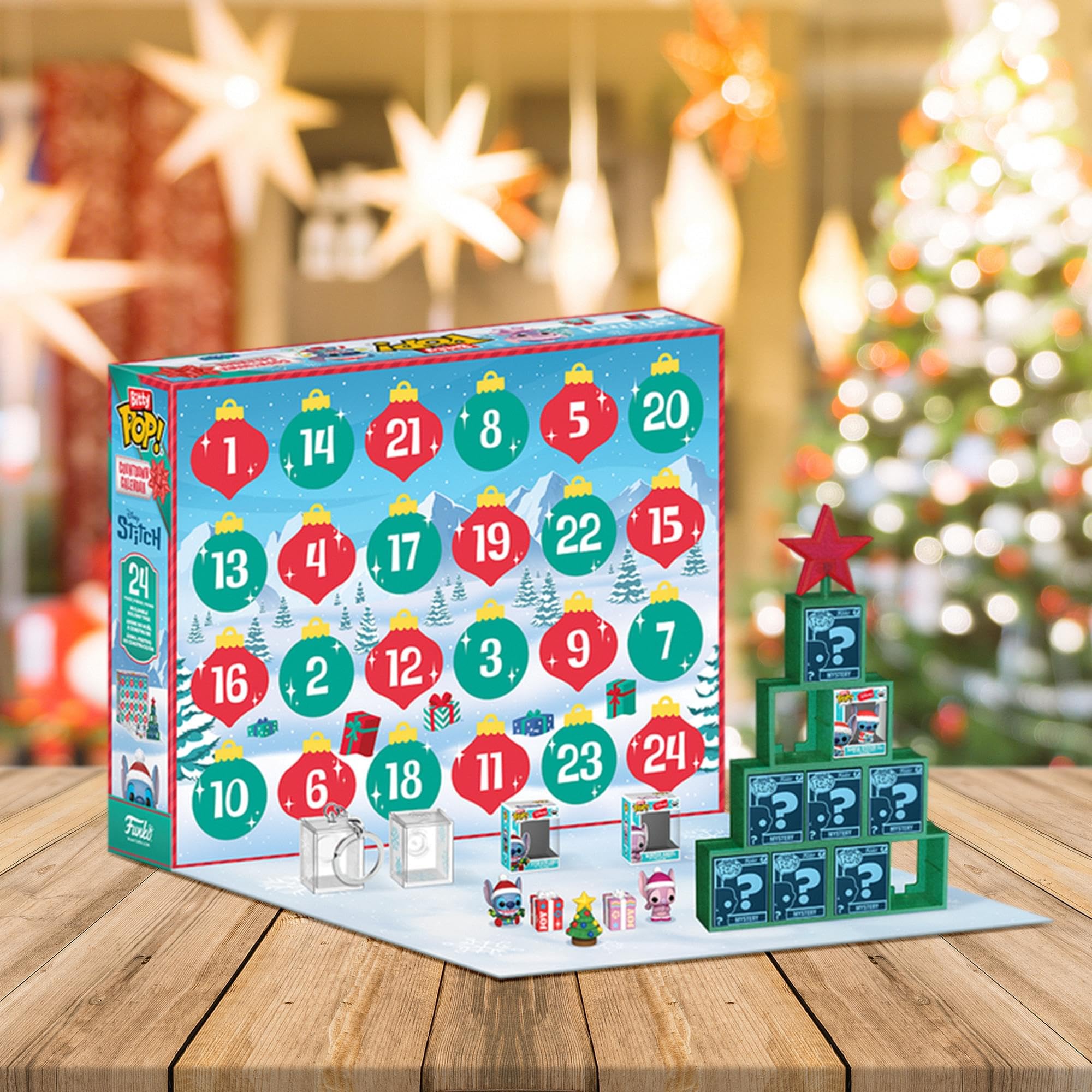 Funko Bitty Pop! Countdown-Kalender: Stitch Holiday – Lilo und Stitch-Adventskalender 10