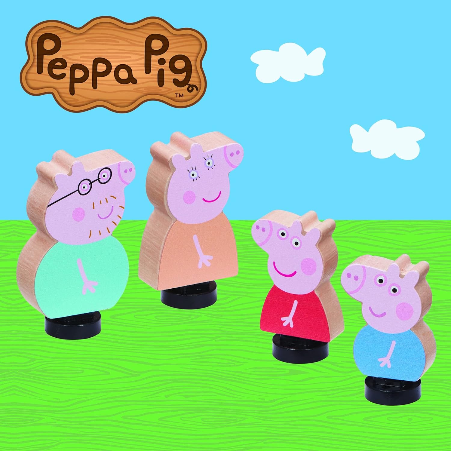 Peppa Pig Wooden Family Figures - Chunky Play Set for Toddlers 18 Months & Up 9