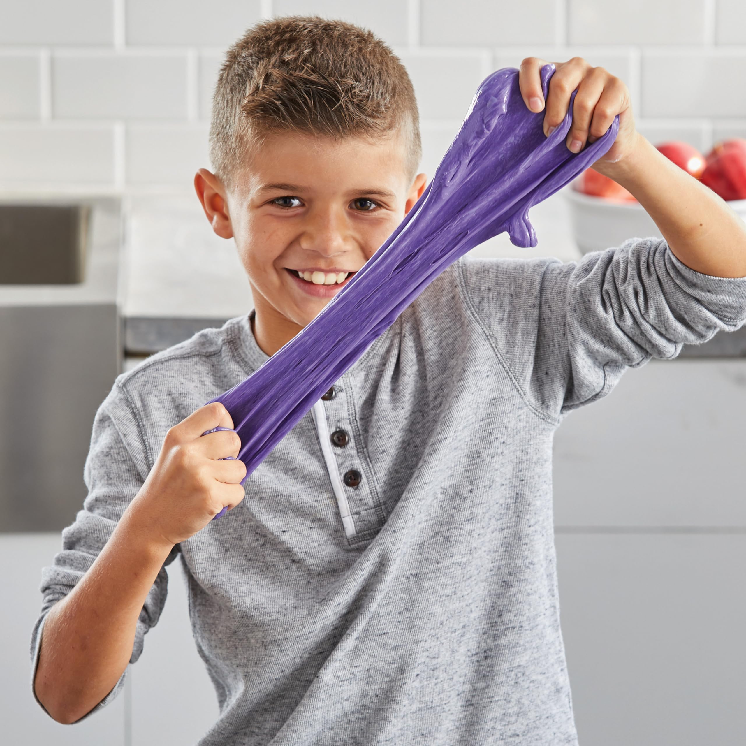 Elmer's Cosmic Shimmer Slime Kit – Metallicblauer und violetter Kleber mit magischem Flüssigaktivator 5