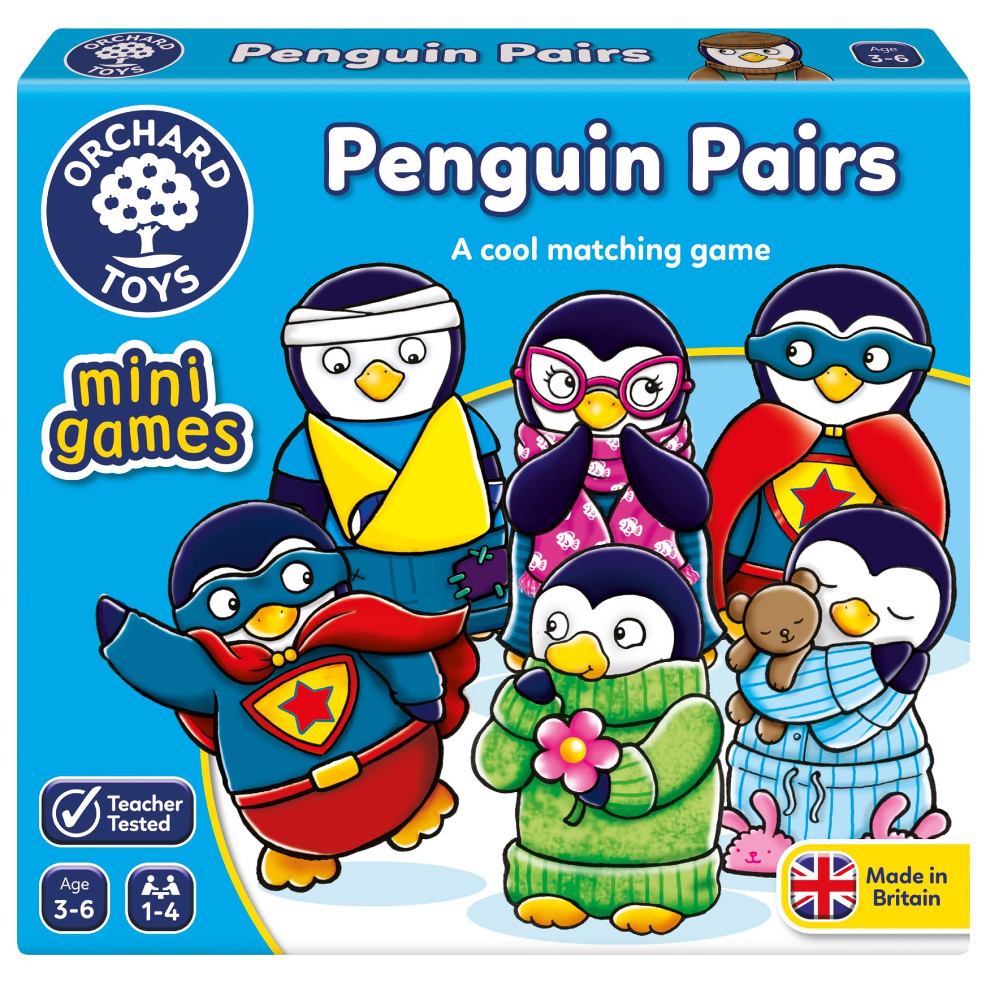 Orchard Toys Penguin Pairs Mini Matching Game for Kids 3-6